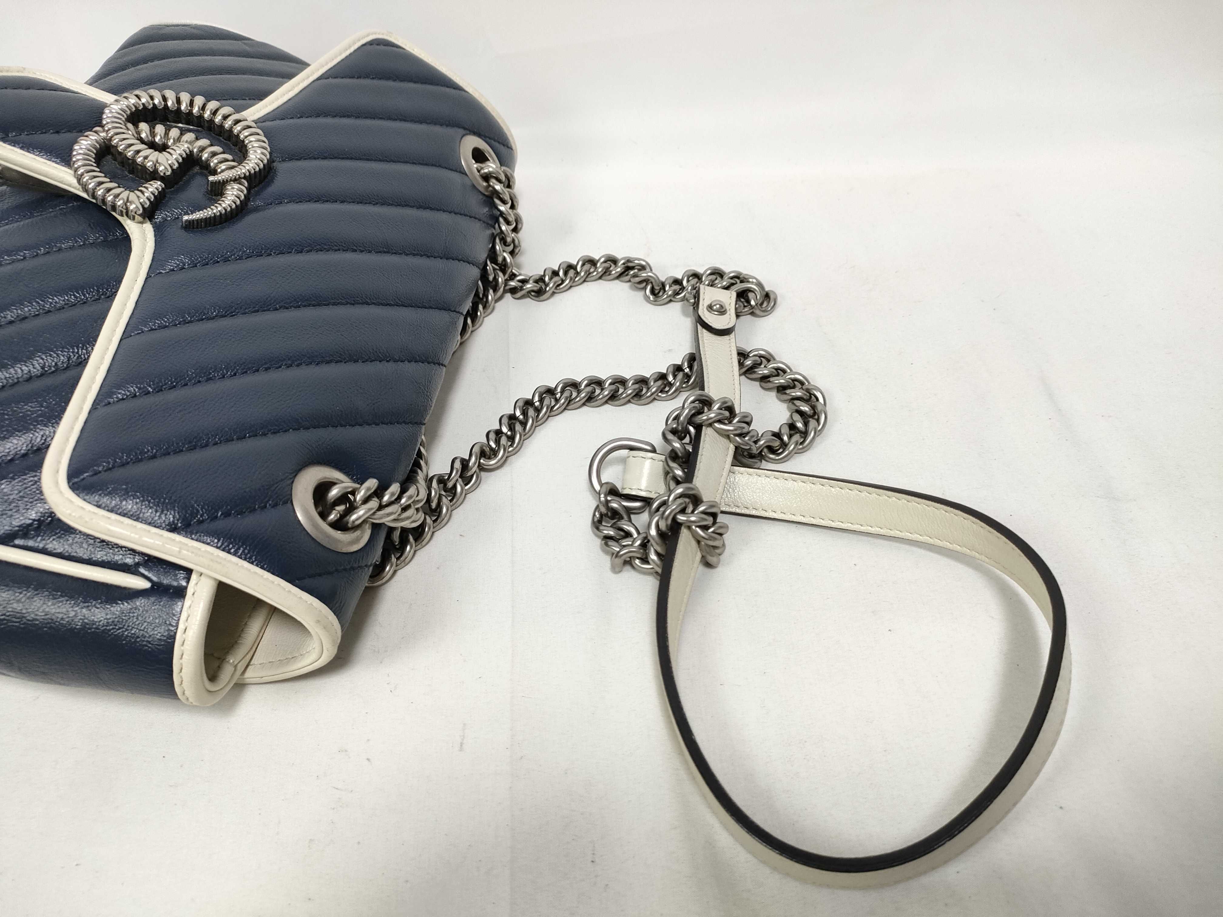 GG Marmont Leather Chain Shoulder Bag 443497 Shoulder Bag — view 9