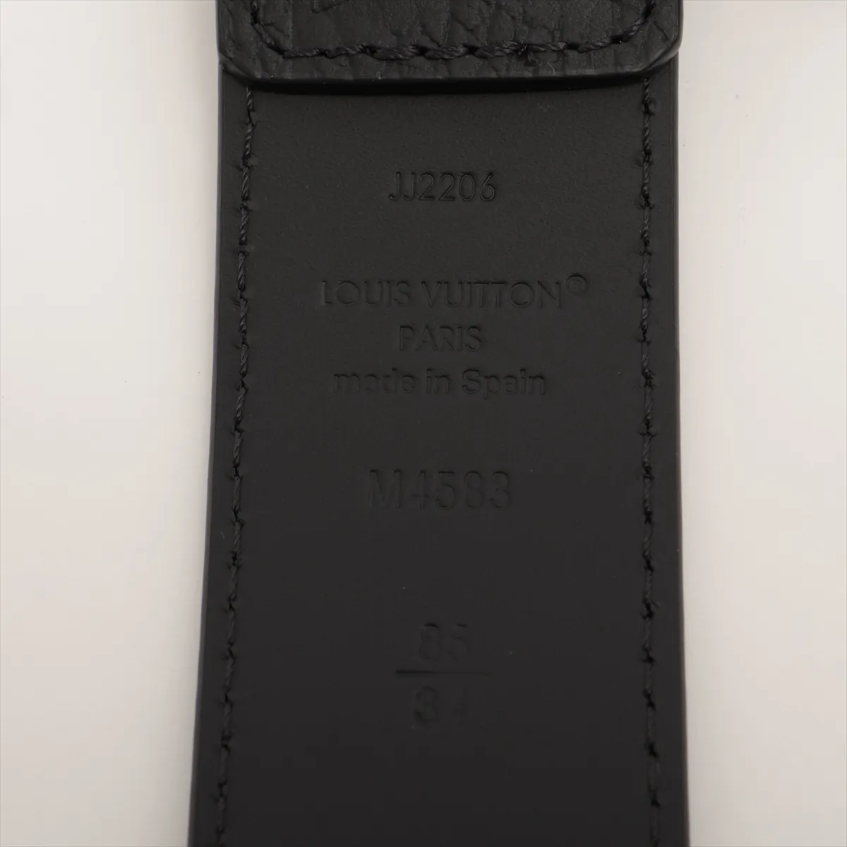 Pont Neuf Taurillon Monogram Belt 35mm JJ2206 Belt 85 Leather Black — view 5