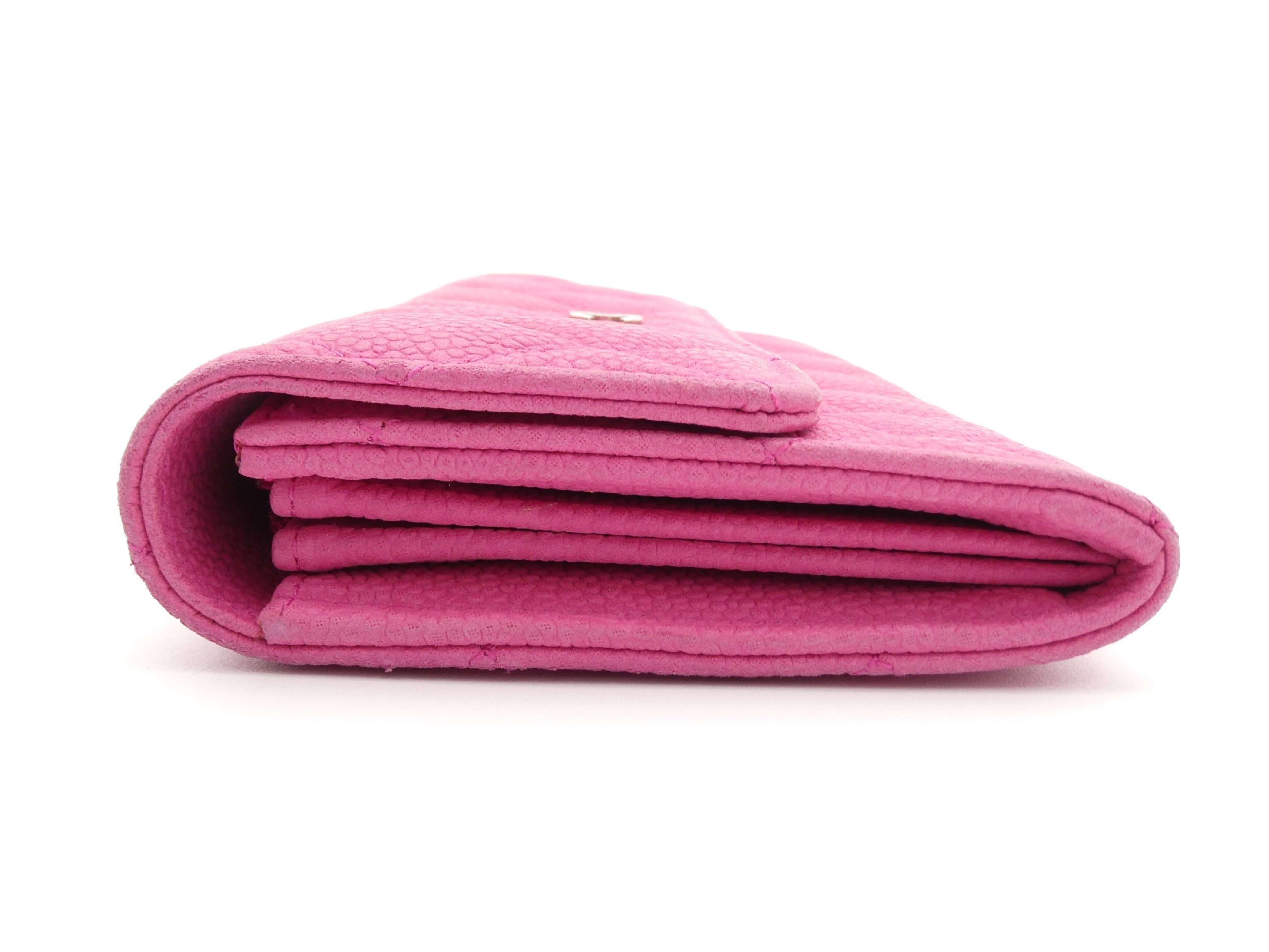 Matelassé Caviar Skin Coco Mark Wallet — view 4