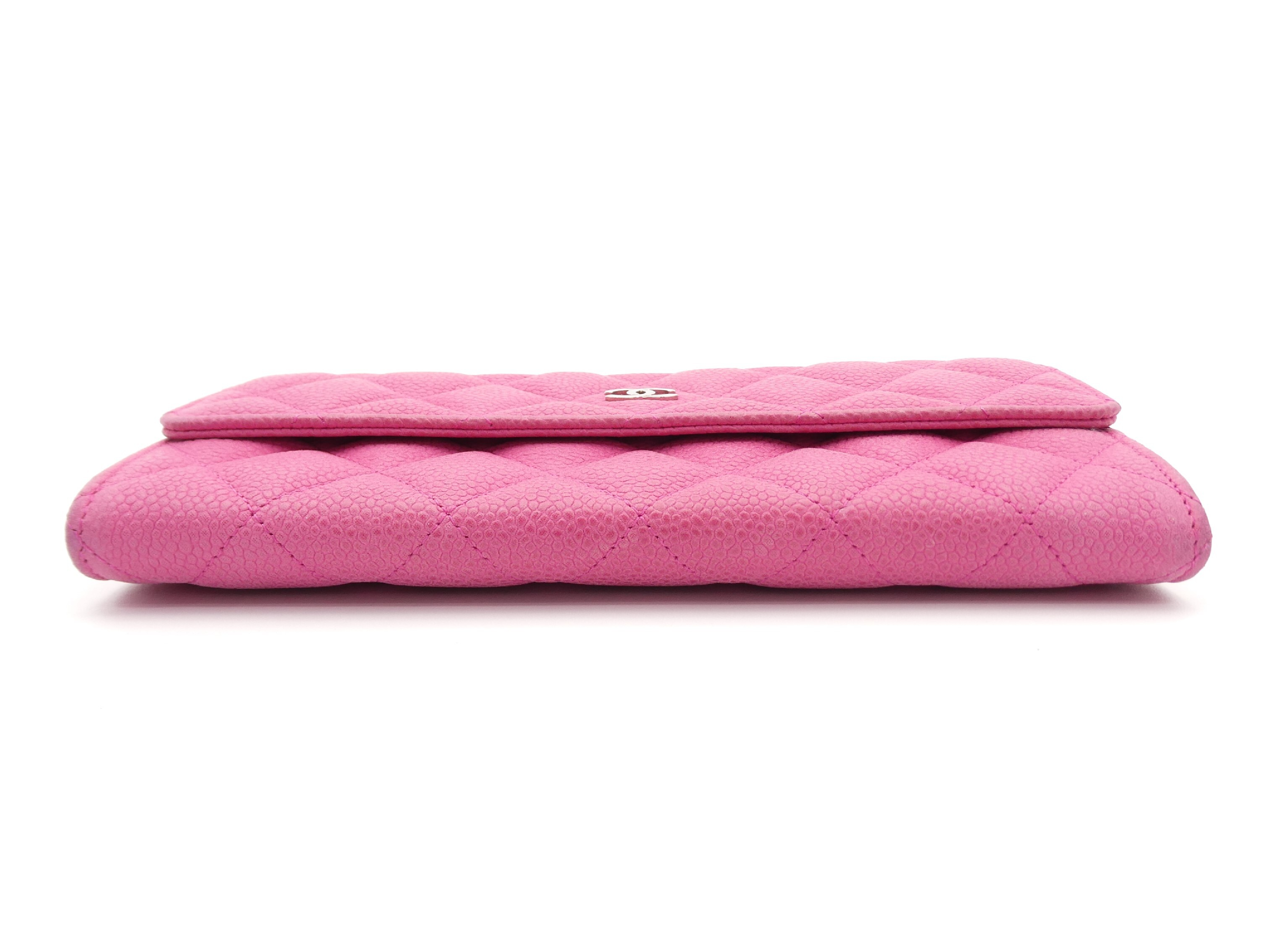 Matelassé Caviar Skin Coco Mark Wallet — view 5