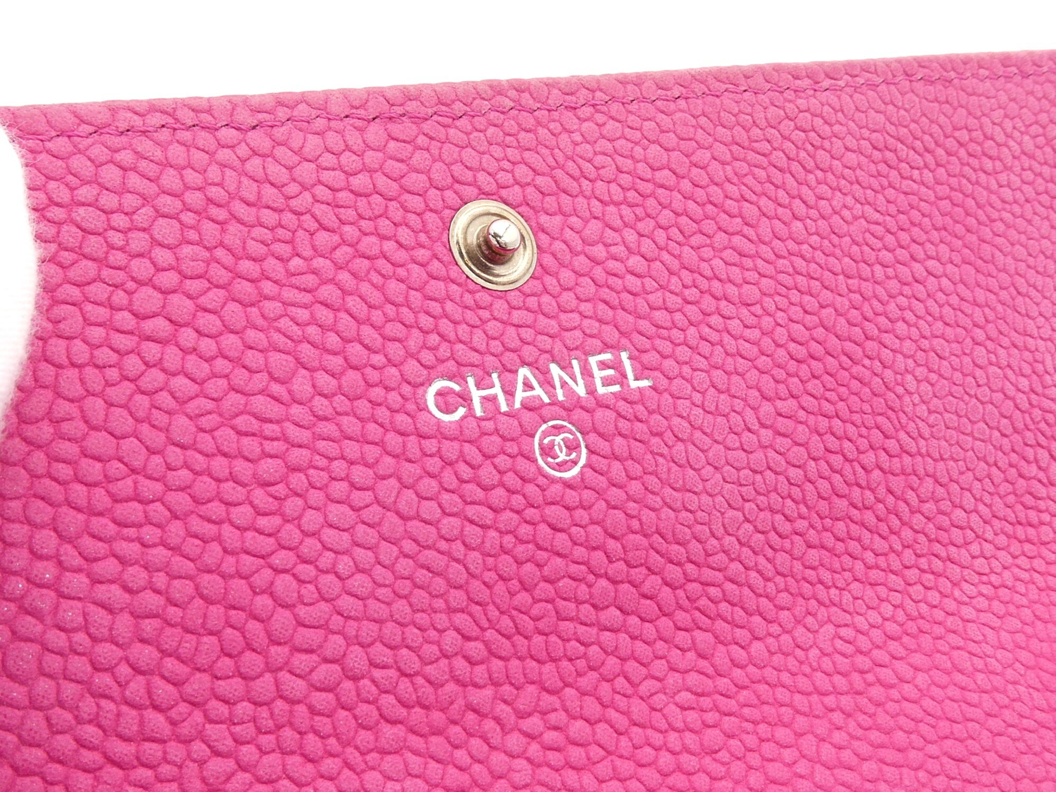 Matelassé Caviar Skin Coco Mark Wallet — view 8