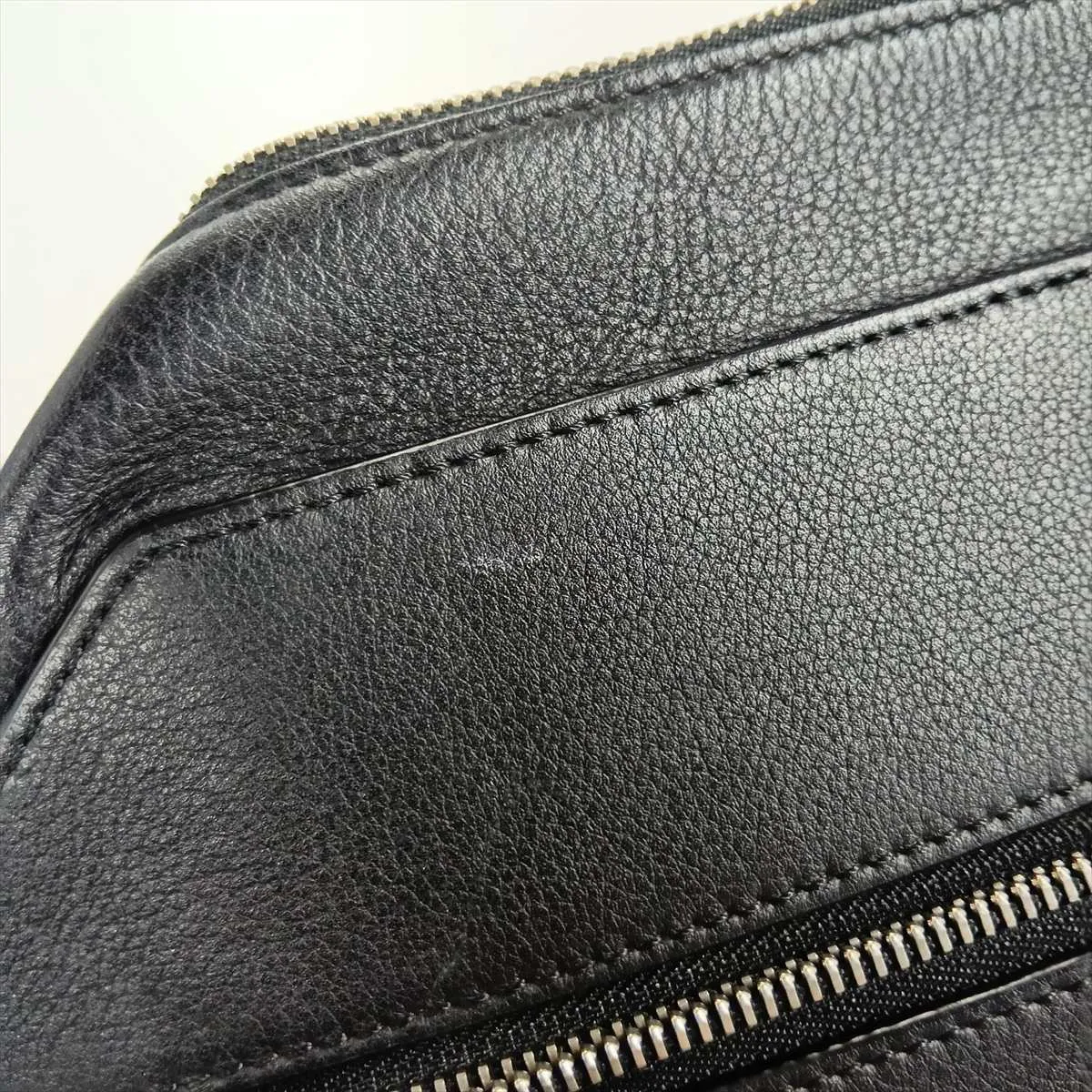 Convertible Sling Leather Body Bag, Black — view 9