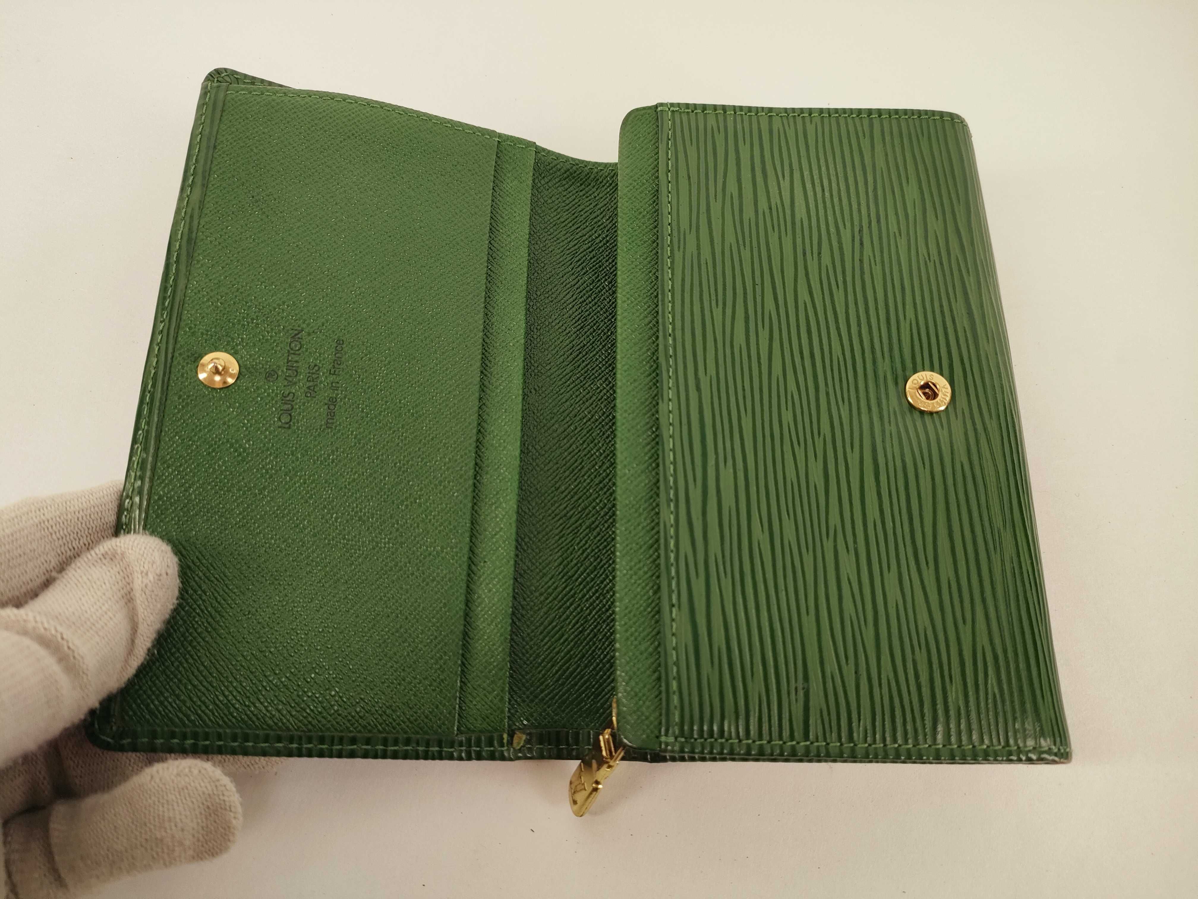 Epi Leather Green Wallet — view 8