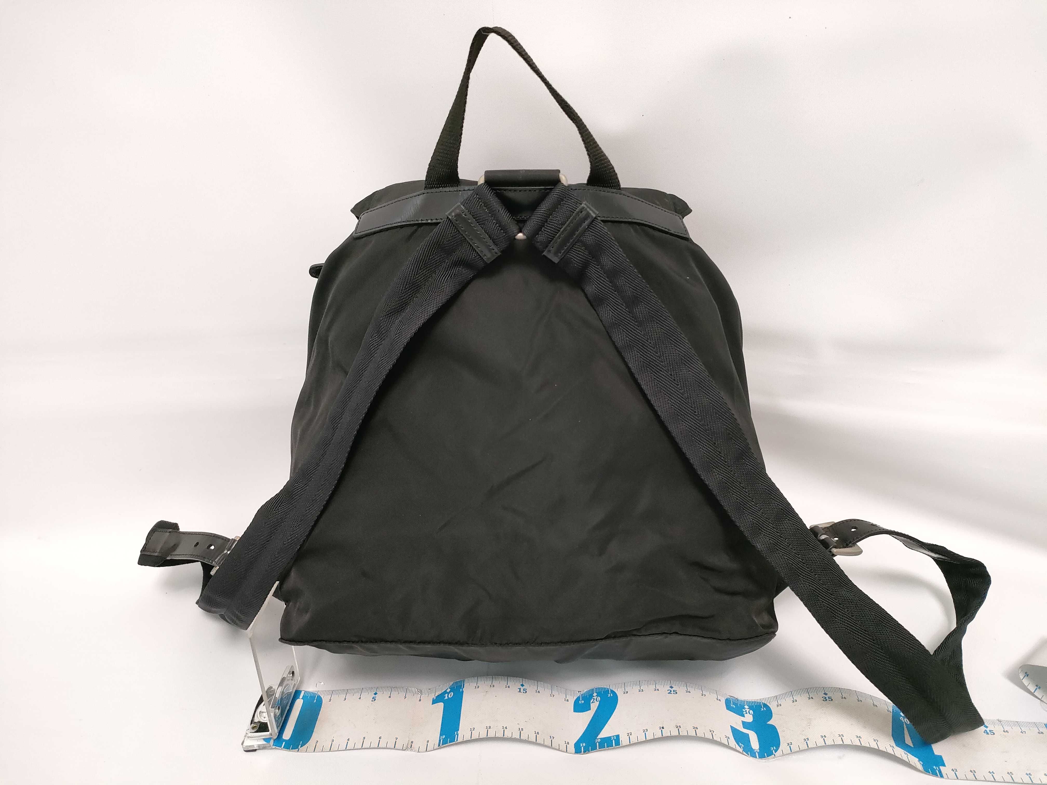 nylon backpack, black backpack. — view 2