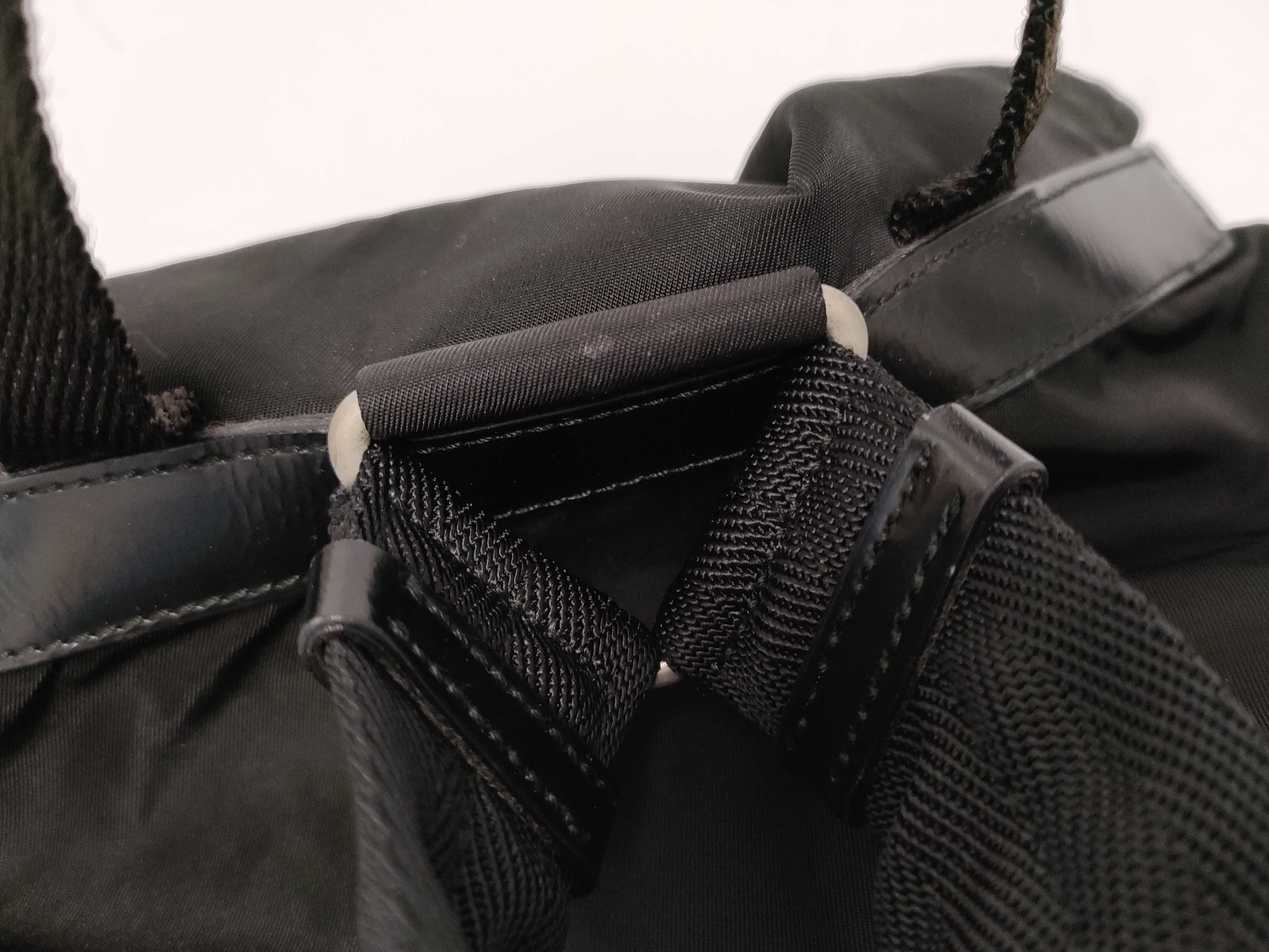 nylon backpack, black backpack. — view 7