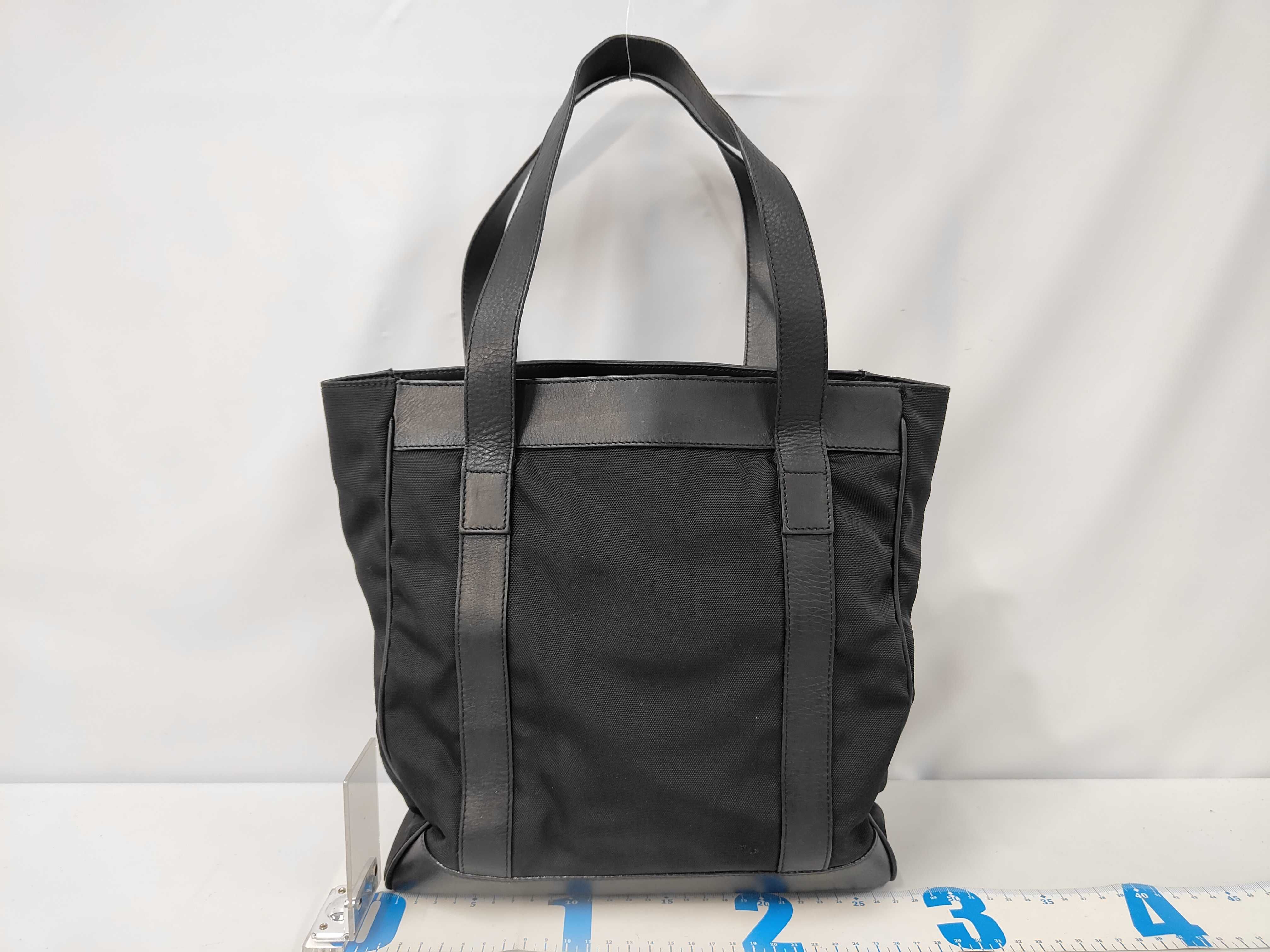 Nylon Leather Tote Bag — view 2