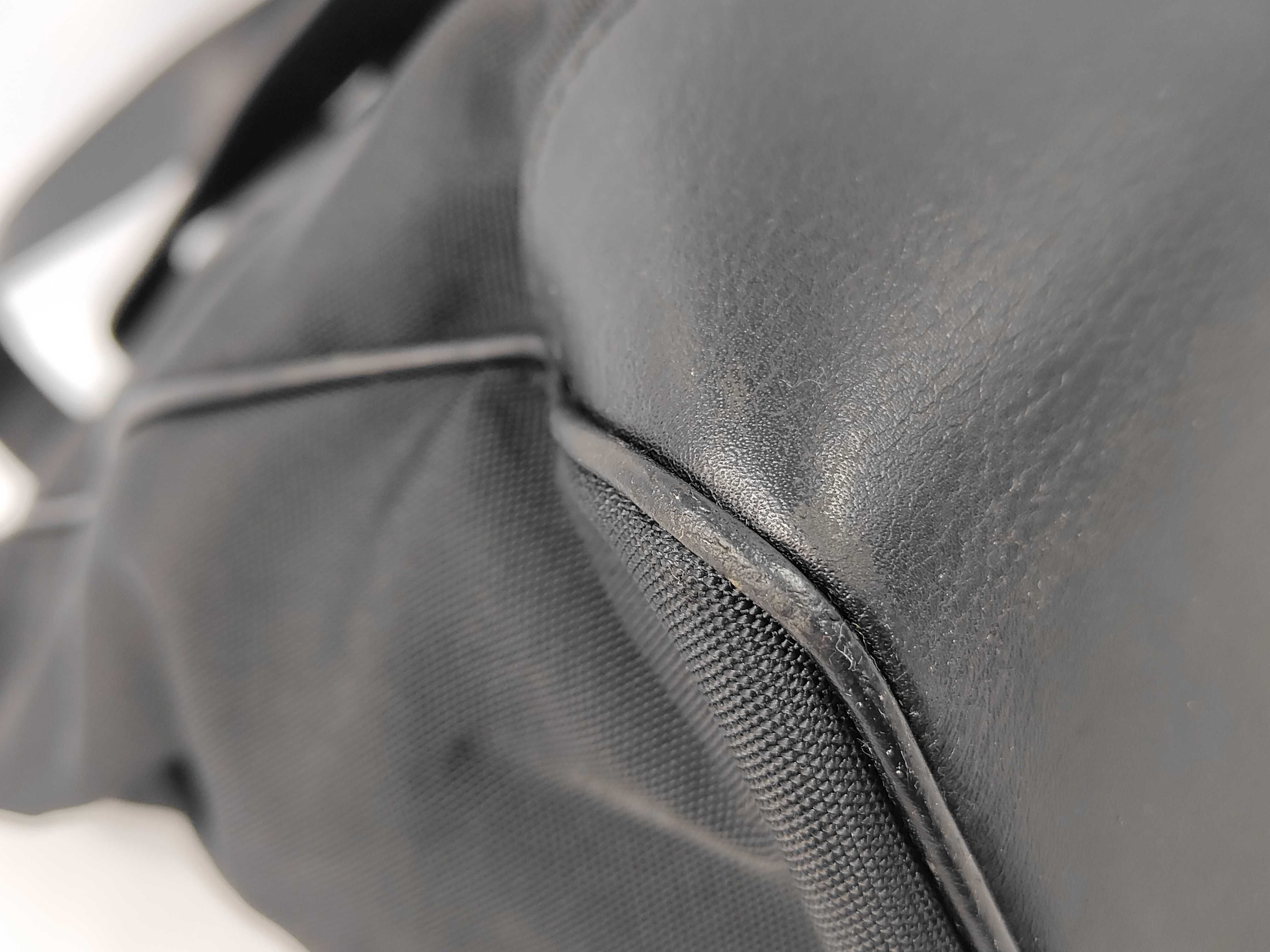 Nylon Leather Tote Bag — view 4