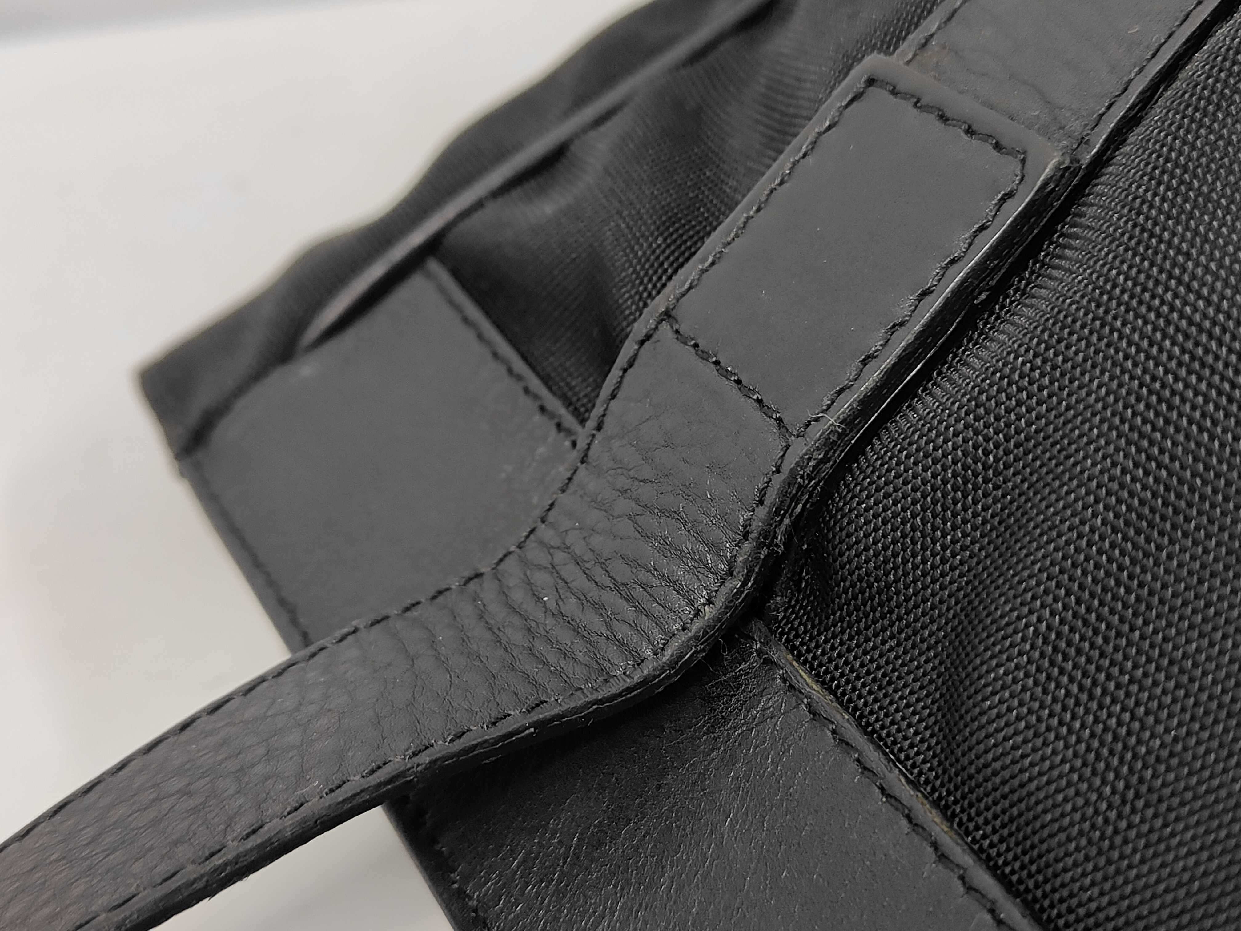 Nylon Leather Tote Bag — view 6