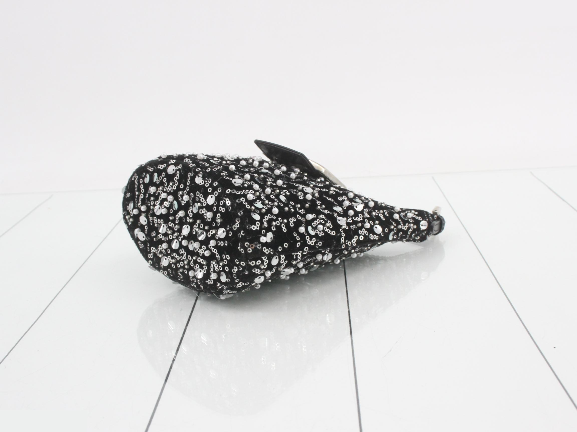 Beaded Mamma Baguette Shoulder Bag — view 6