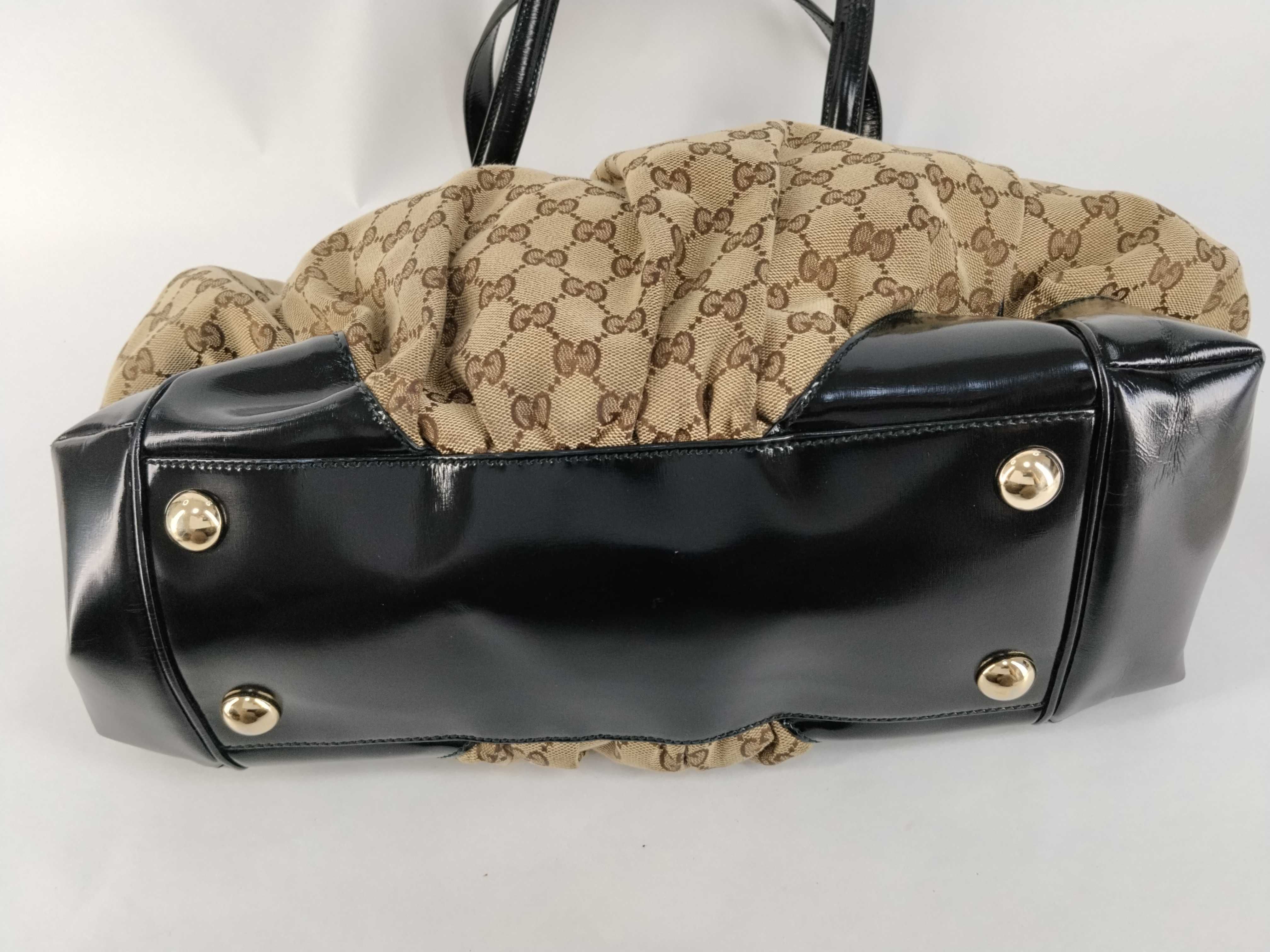 GG Canvas Tote Bag (203528) - Beige x Black — view 7