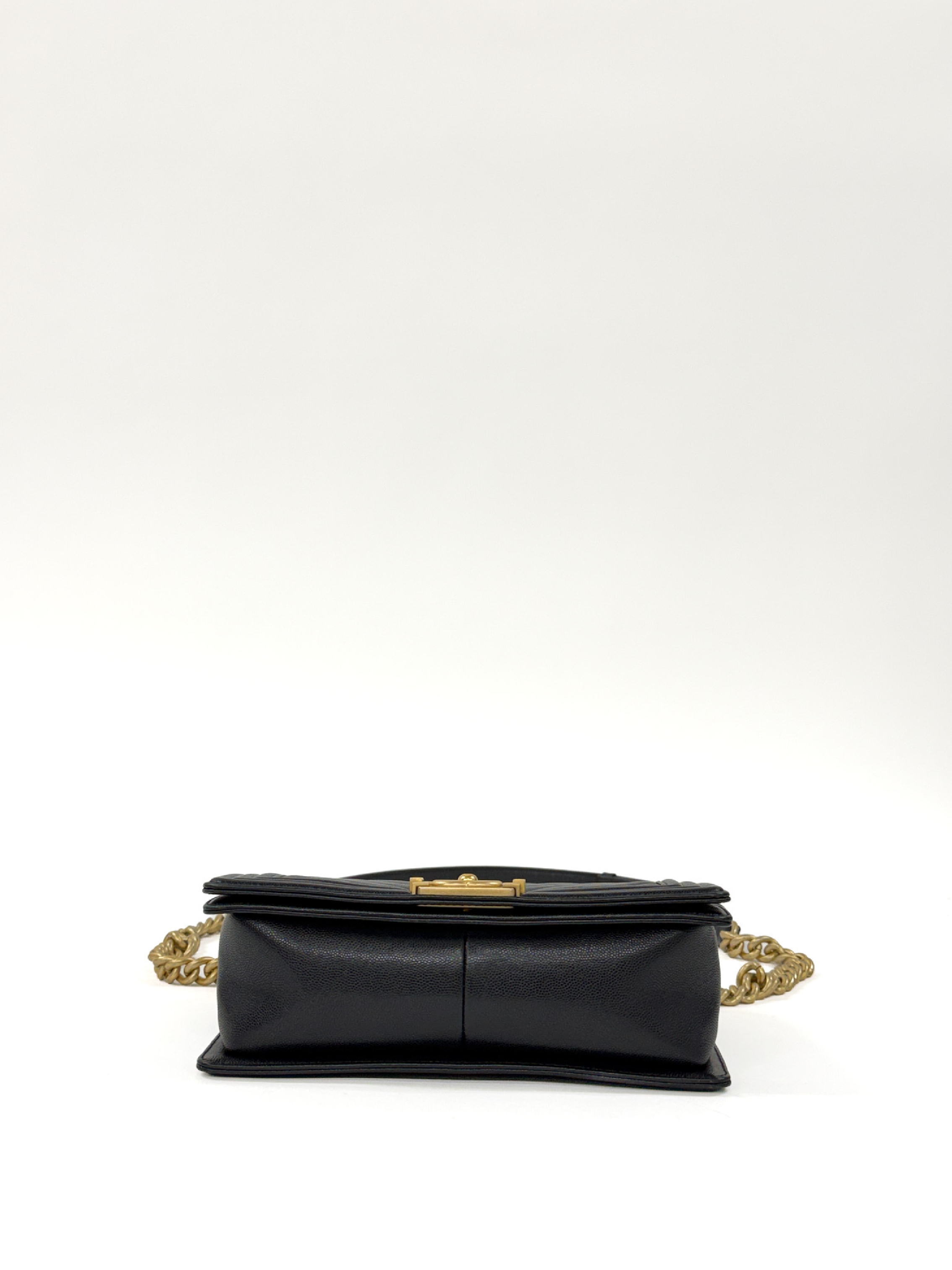 Boy Chanel Caviar Skin Random Plate Shoulder Bag — view 4