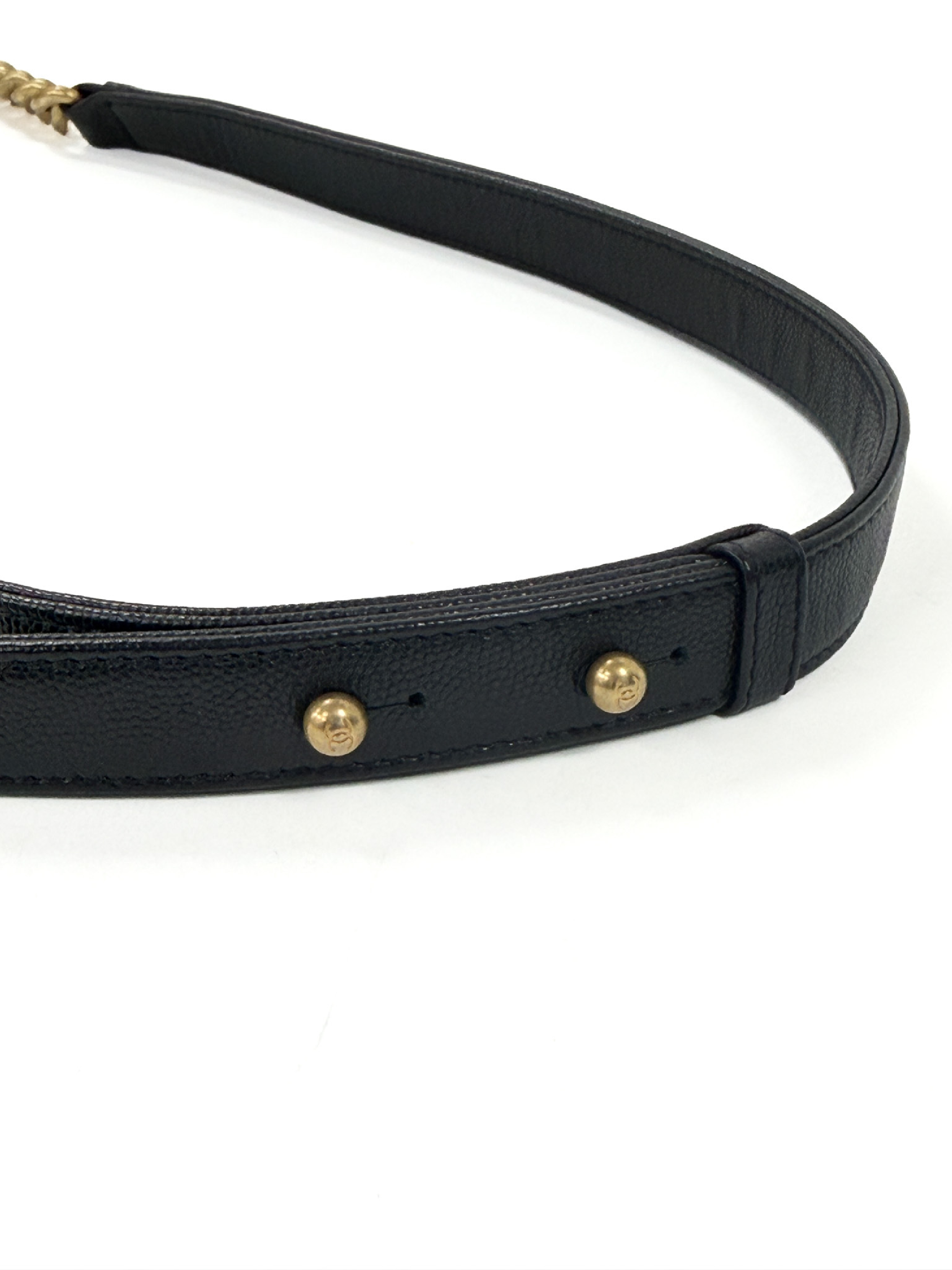 Boy Chanel Caviar Skin Random Plate Shoulder Bag — view 7