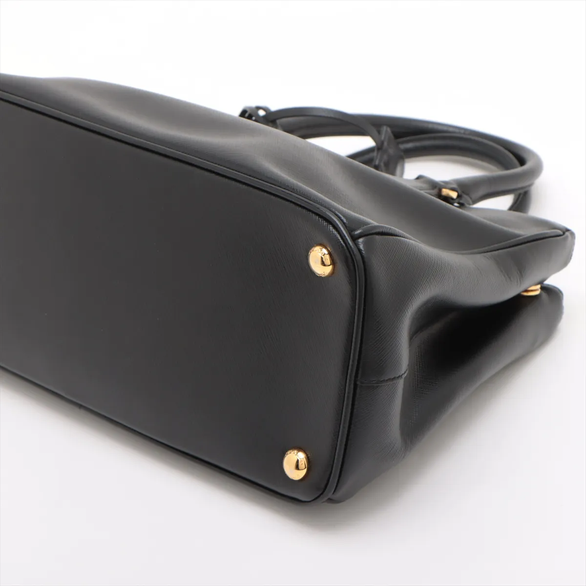Saffiano Galleria Leather 2WAY Handbag Black — view 3