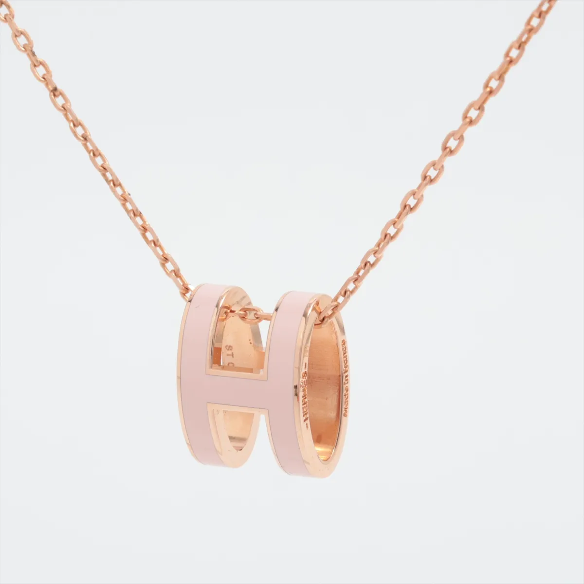 Pop H ST0159 Necklace GP Gold x Pink Thread — view 2