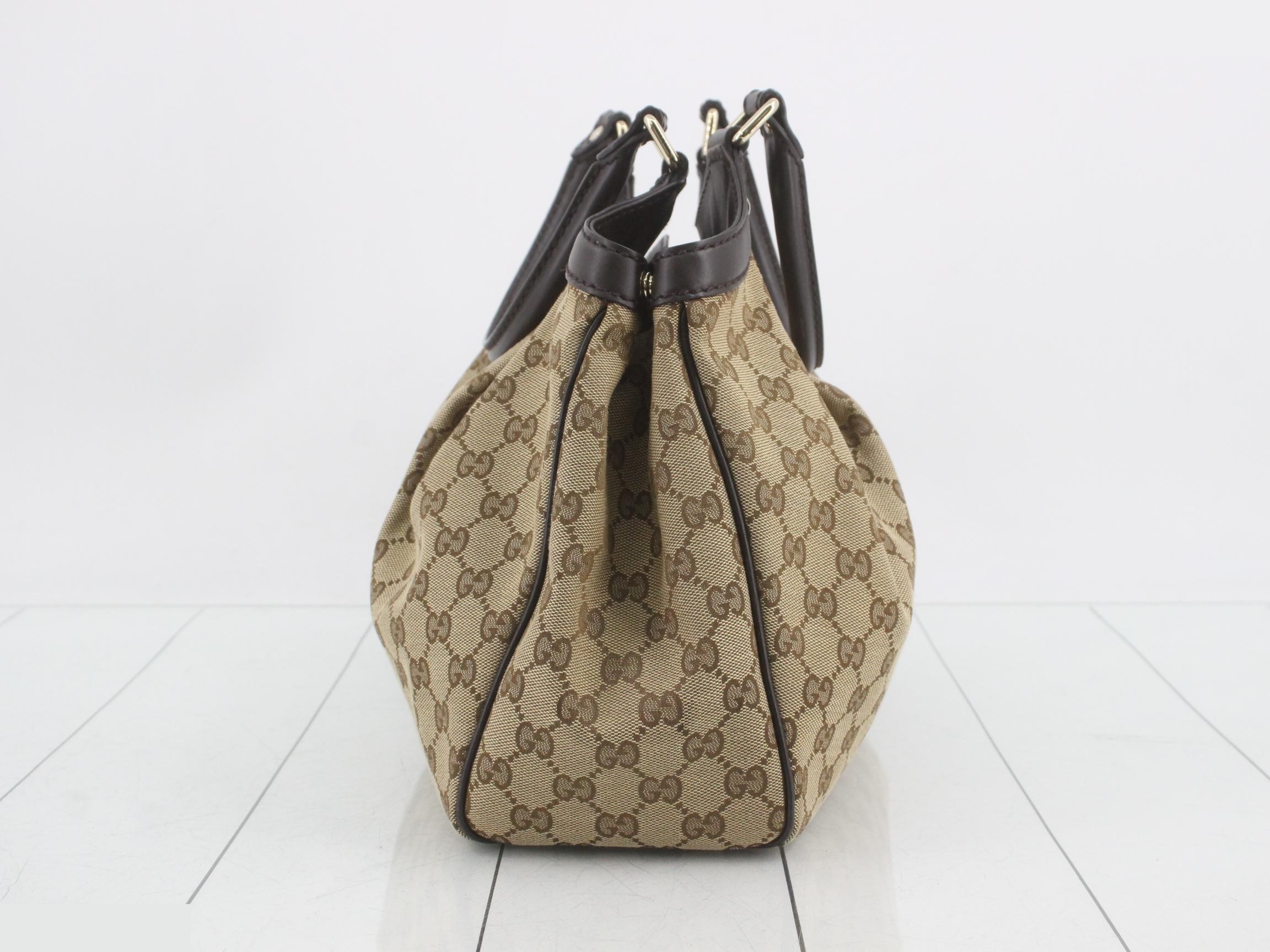 Sukey GG Canvas Leather Tote Bag — view 3