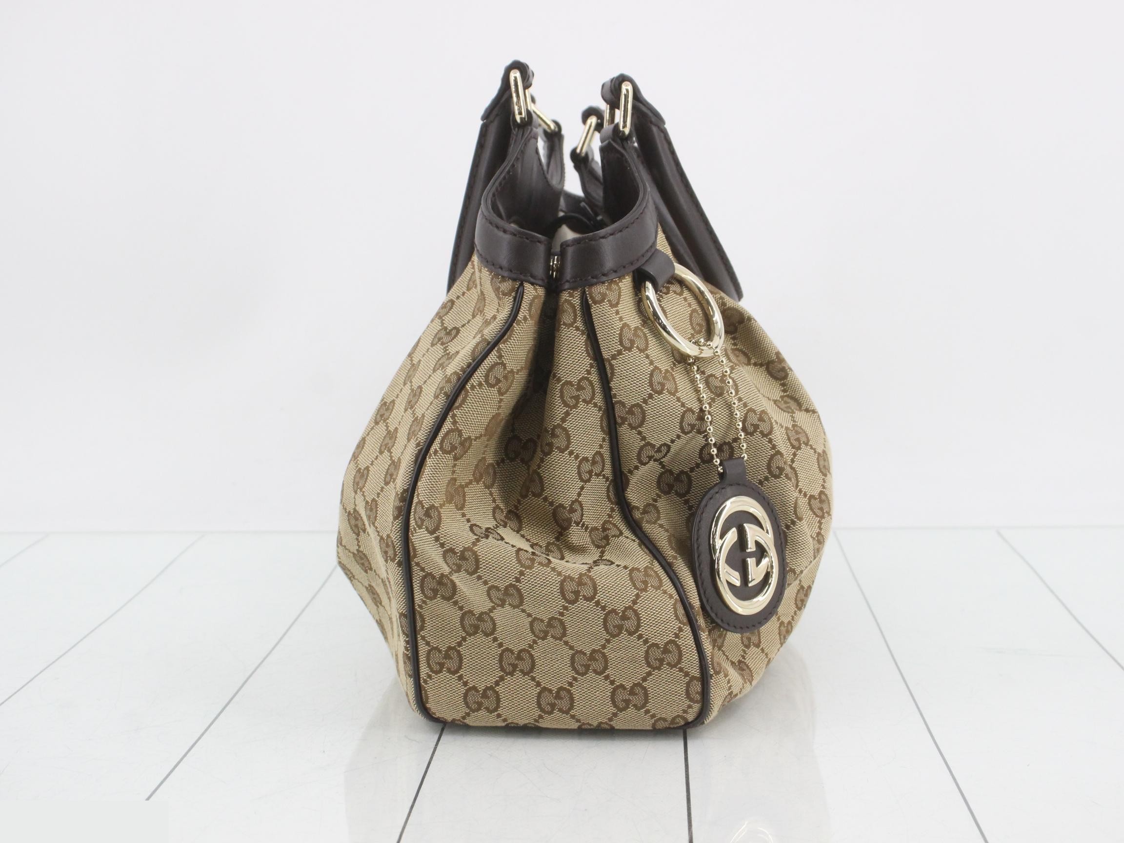 Sukey GG Canvas Leather Tote Bag — view 4