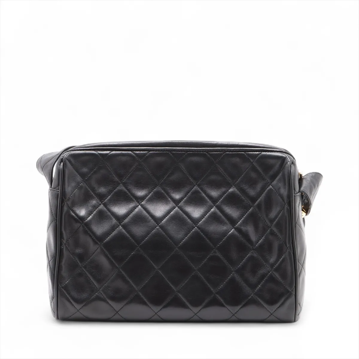 Matelasse Lambskin Shoulder Bag Fringe Black Gold Hardware 3478087 3rd Series — view 2