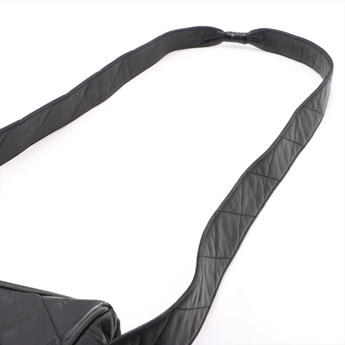 Matelasse Lambskin Shoulder Bag Fringe Black Gold Hardware 3478087 3rd Series — view 5
