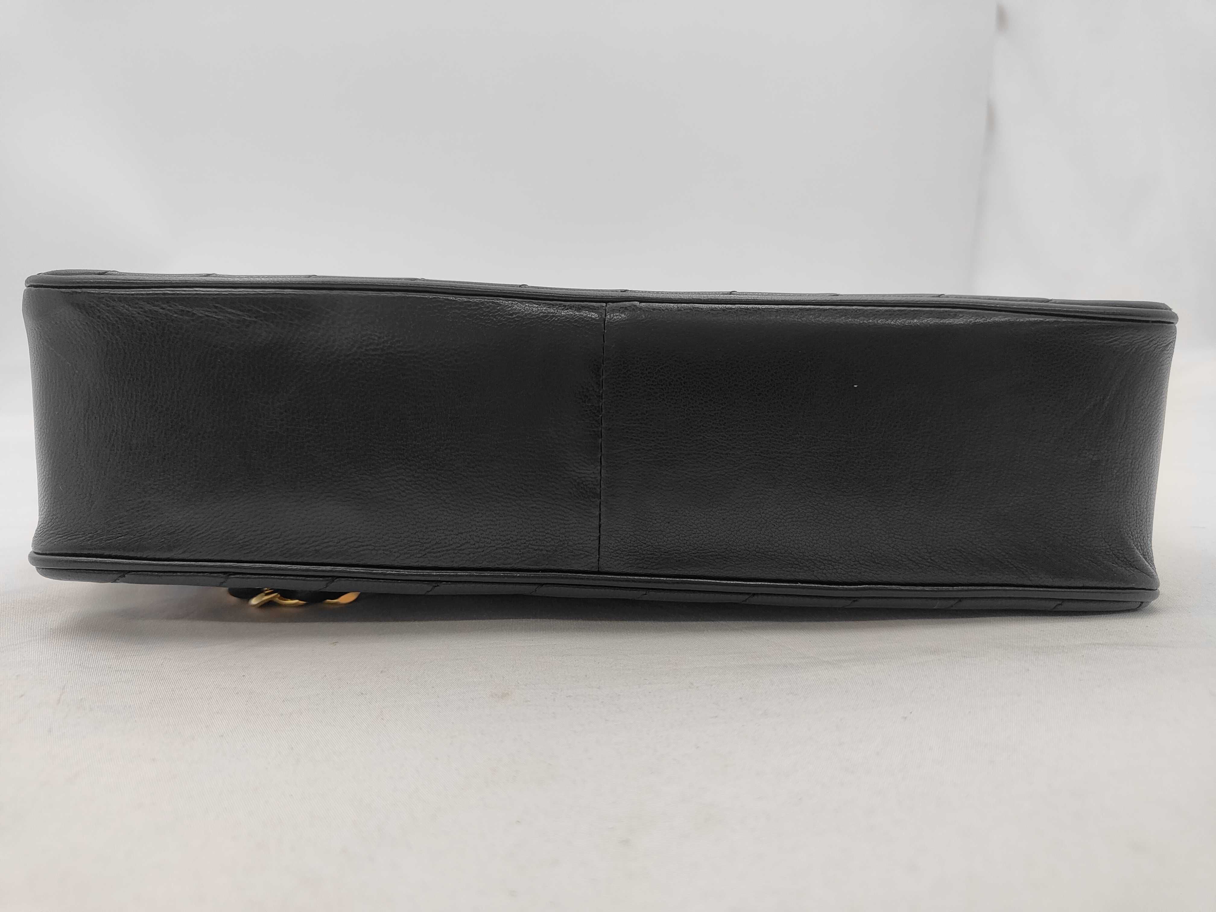 Lambskin Push-Lock Chain Shoulder Bag — view 7