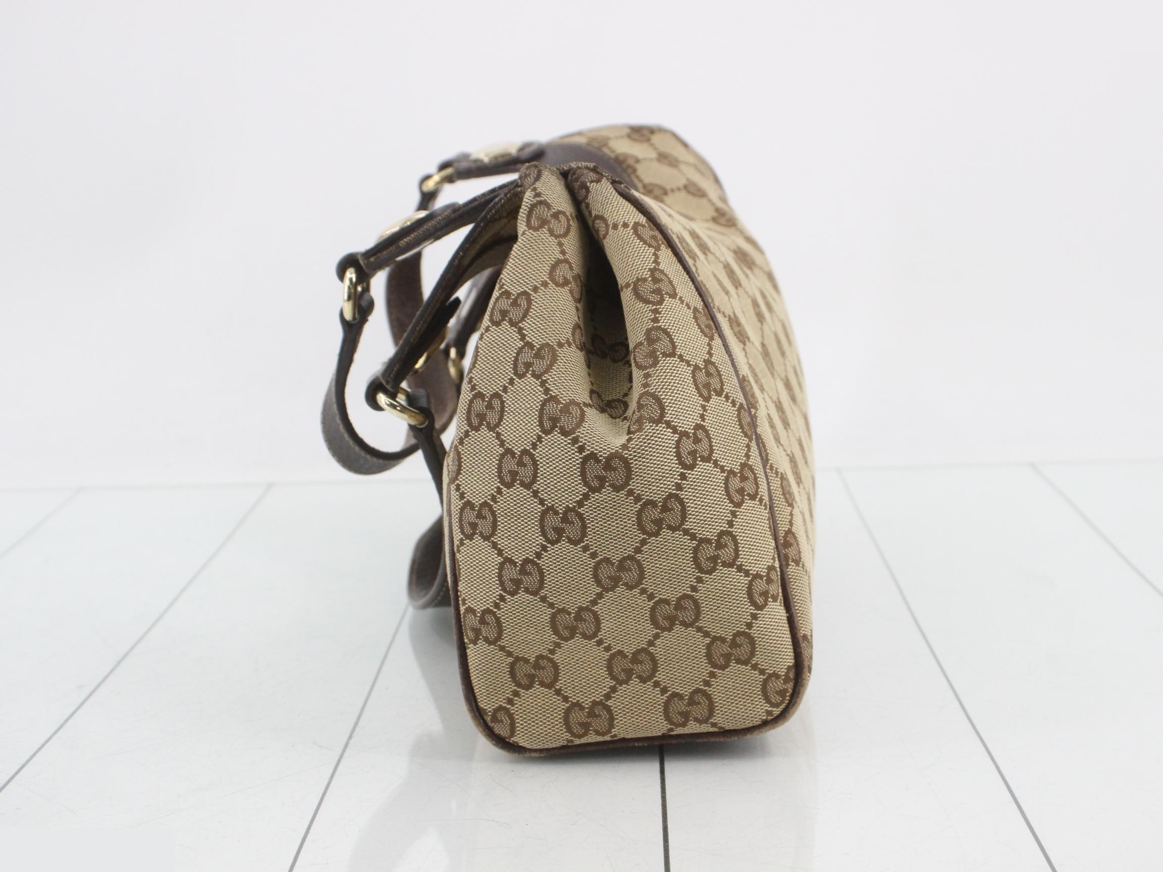 GG Canvas Tote Bag, Brown, 154982 — view 3