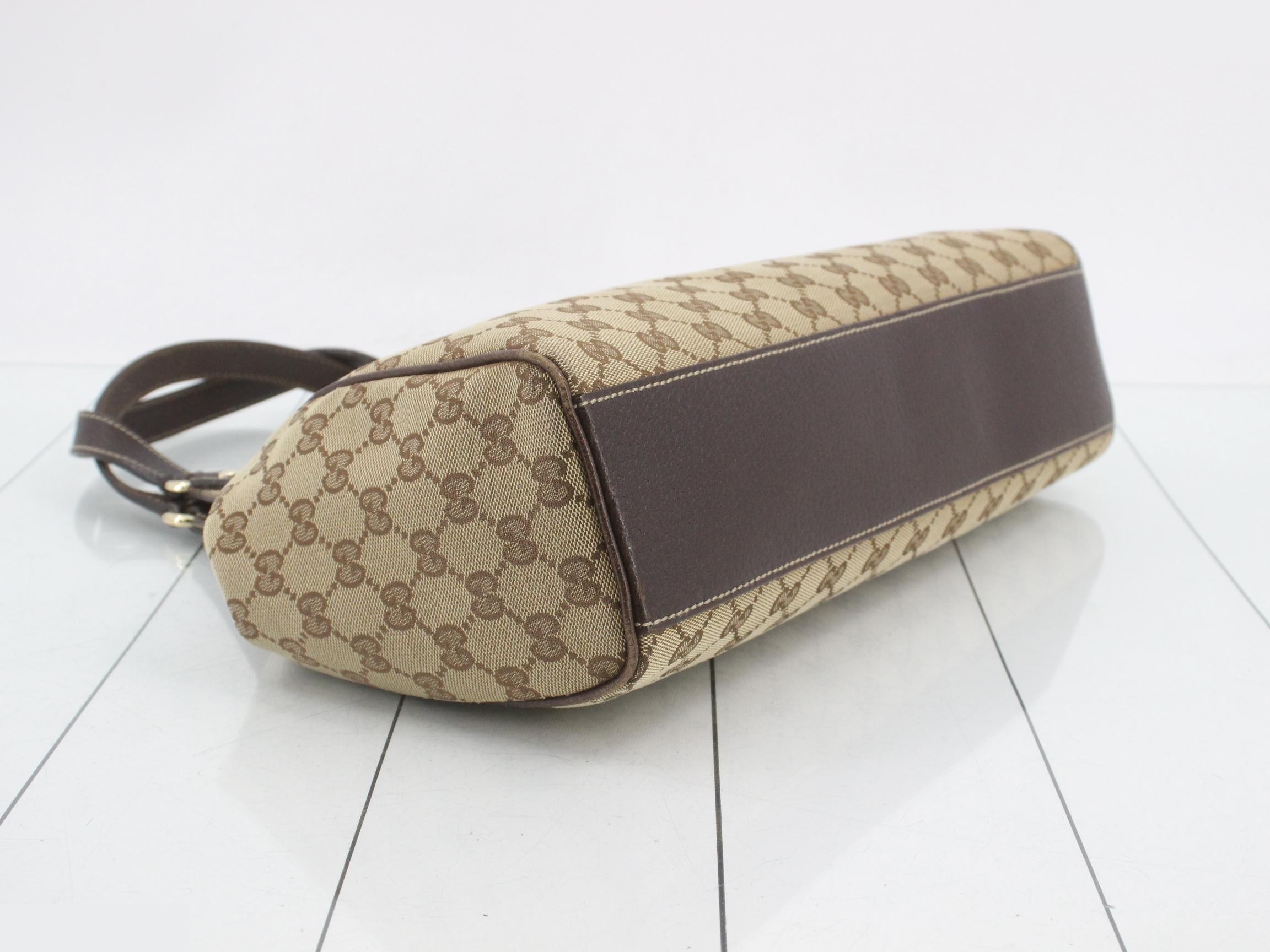 GG Canvas Tote Bag, Brown, 154982 — view 5