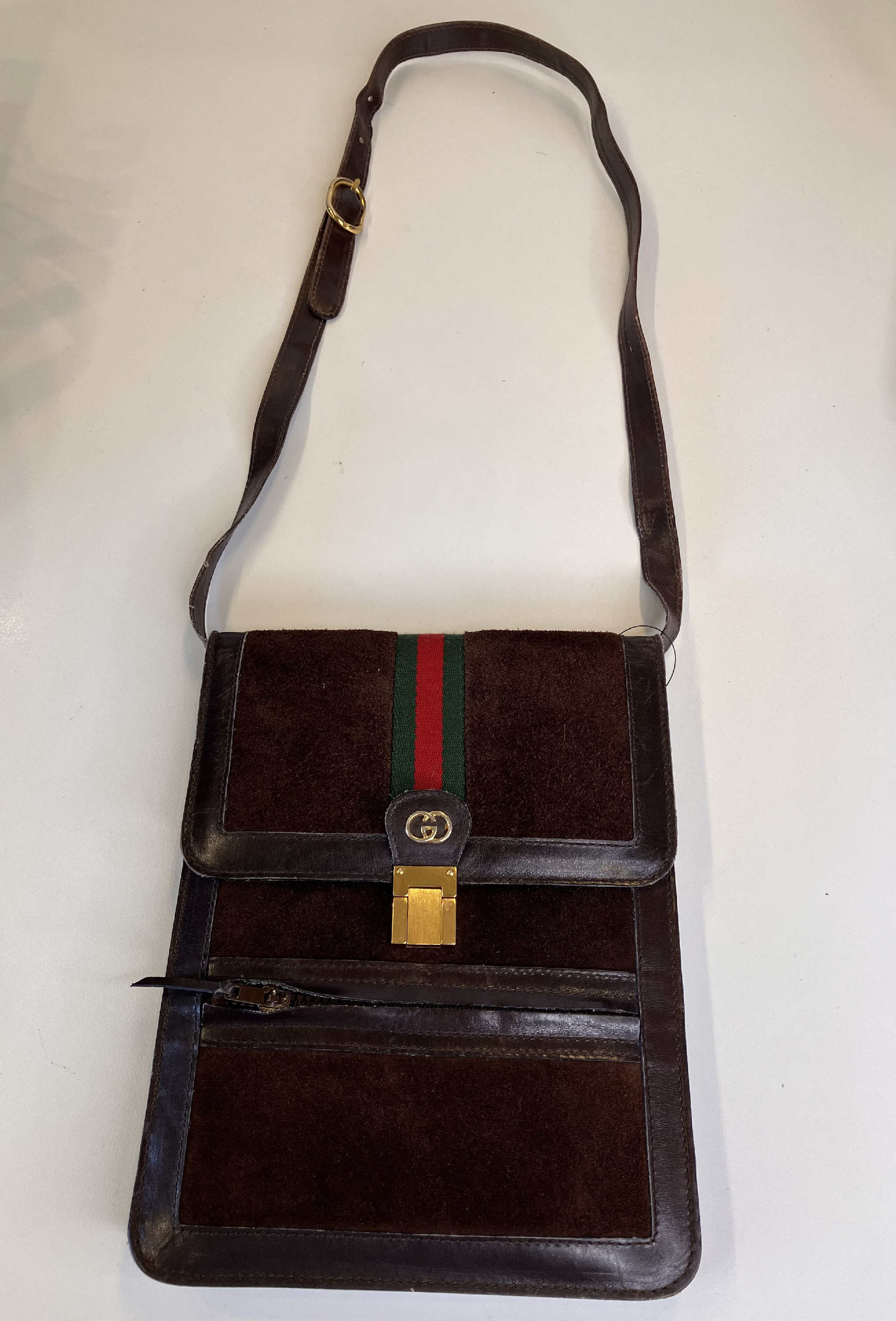 Old Gucci Shoulder Bag, Brown Shoulder Bag — view 2