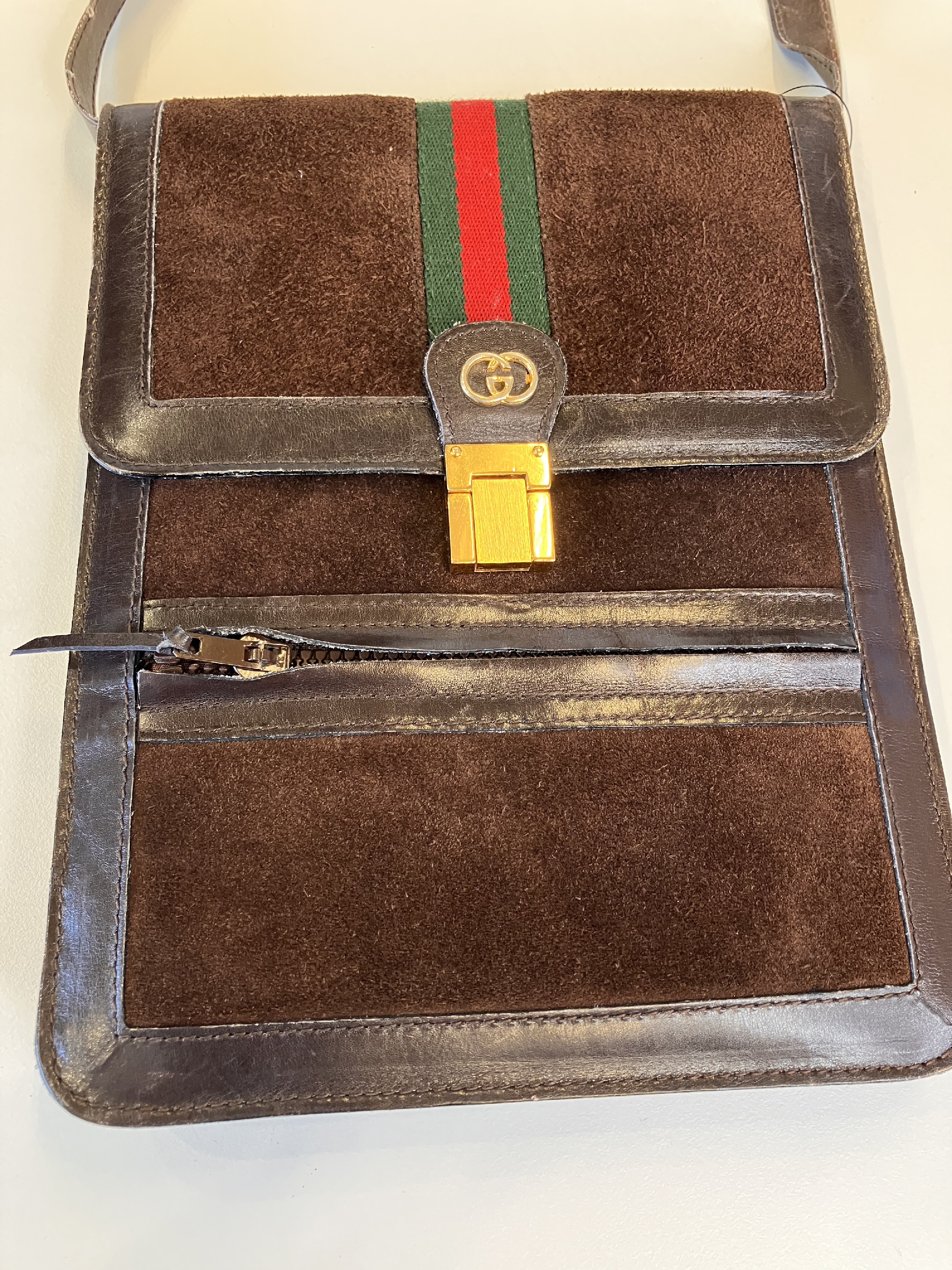 Old Gucci Shoulder Bag, Brown Shoulder Bag — view 4