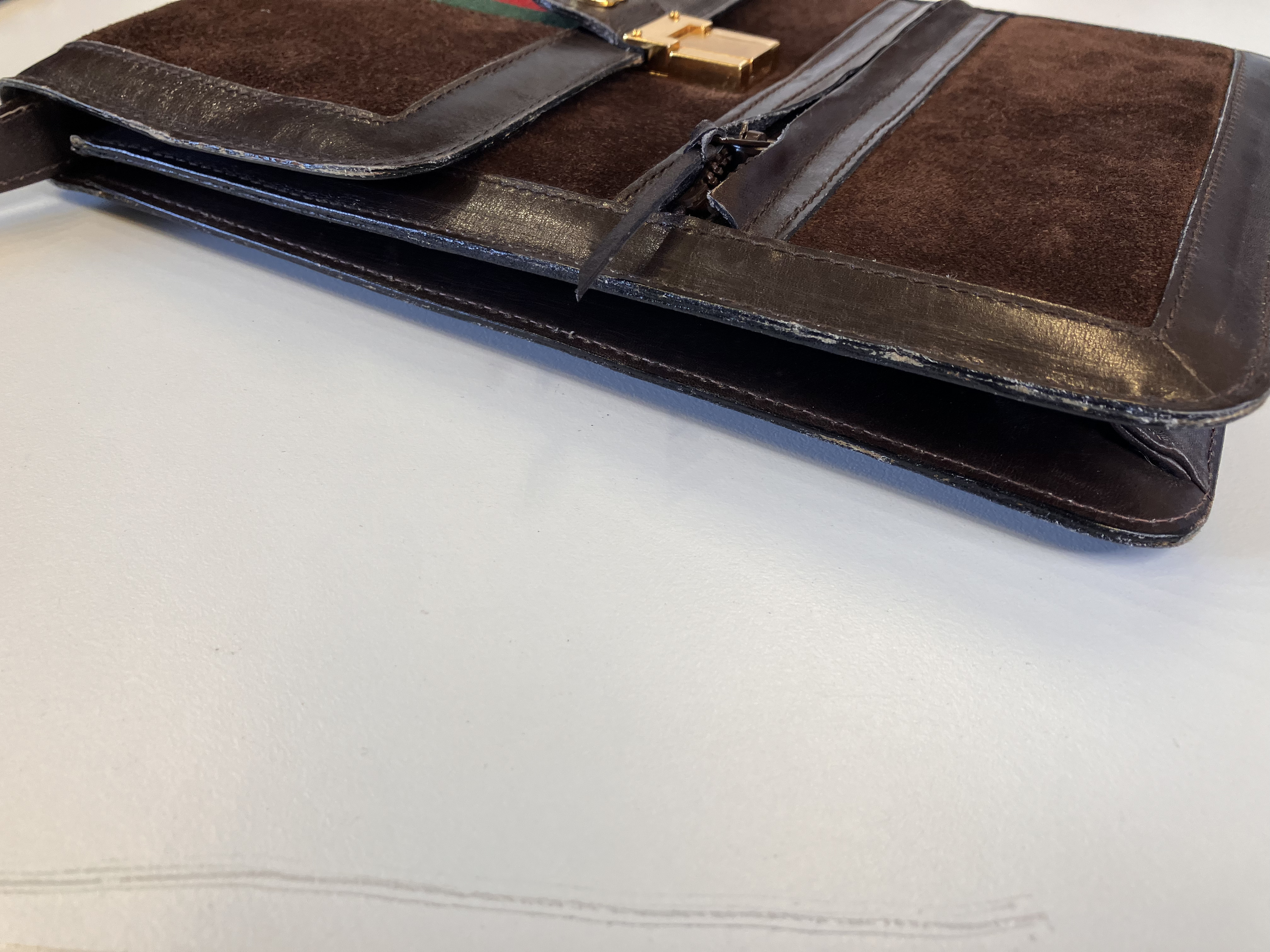 Old Gucci Shoulder Bag, Brown Shoulder Bag — view 5