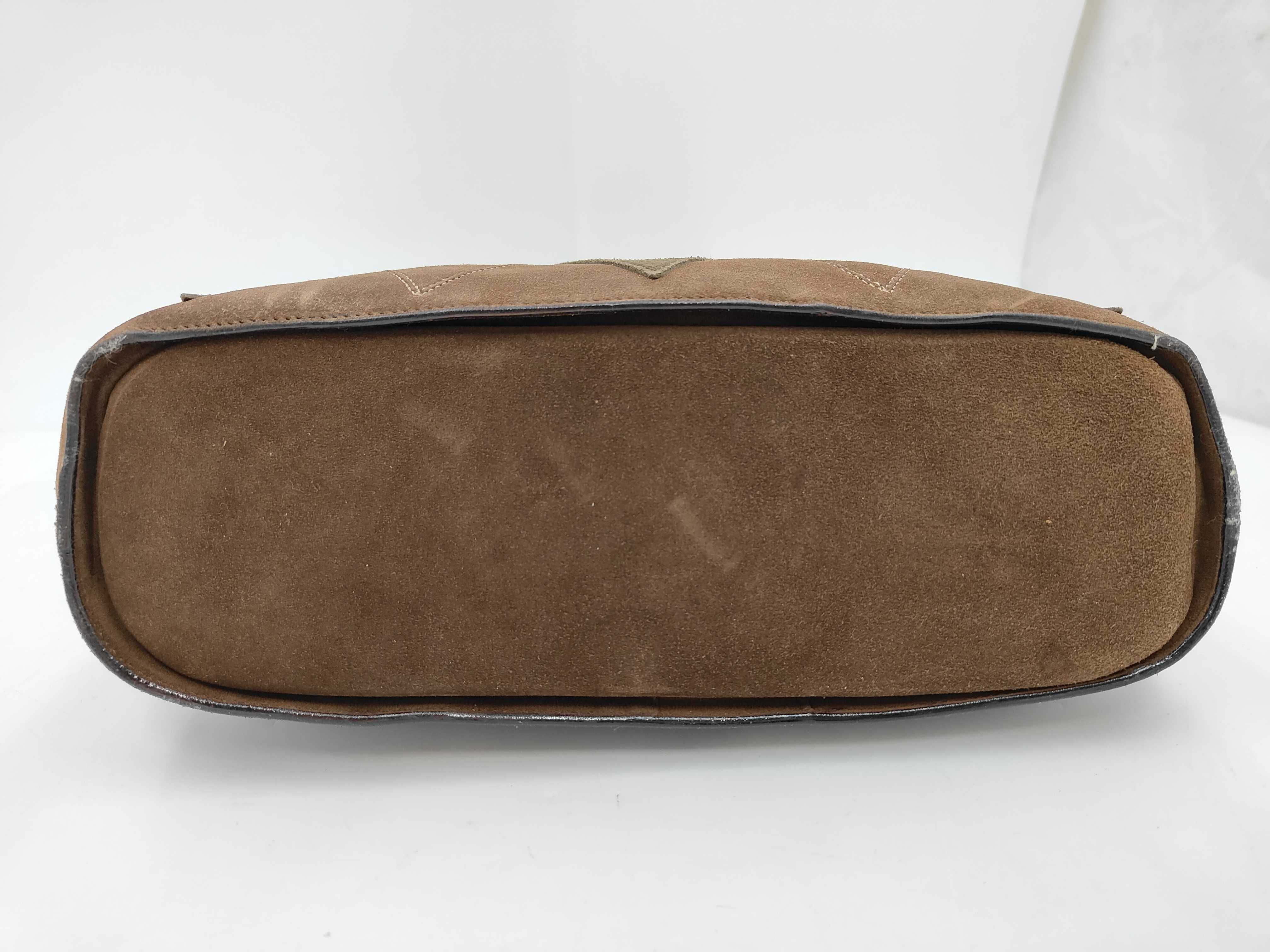 Circle Logo Suede Shoulder Bag Tote Bag — view 7
