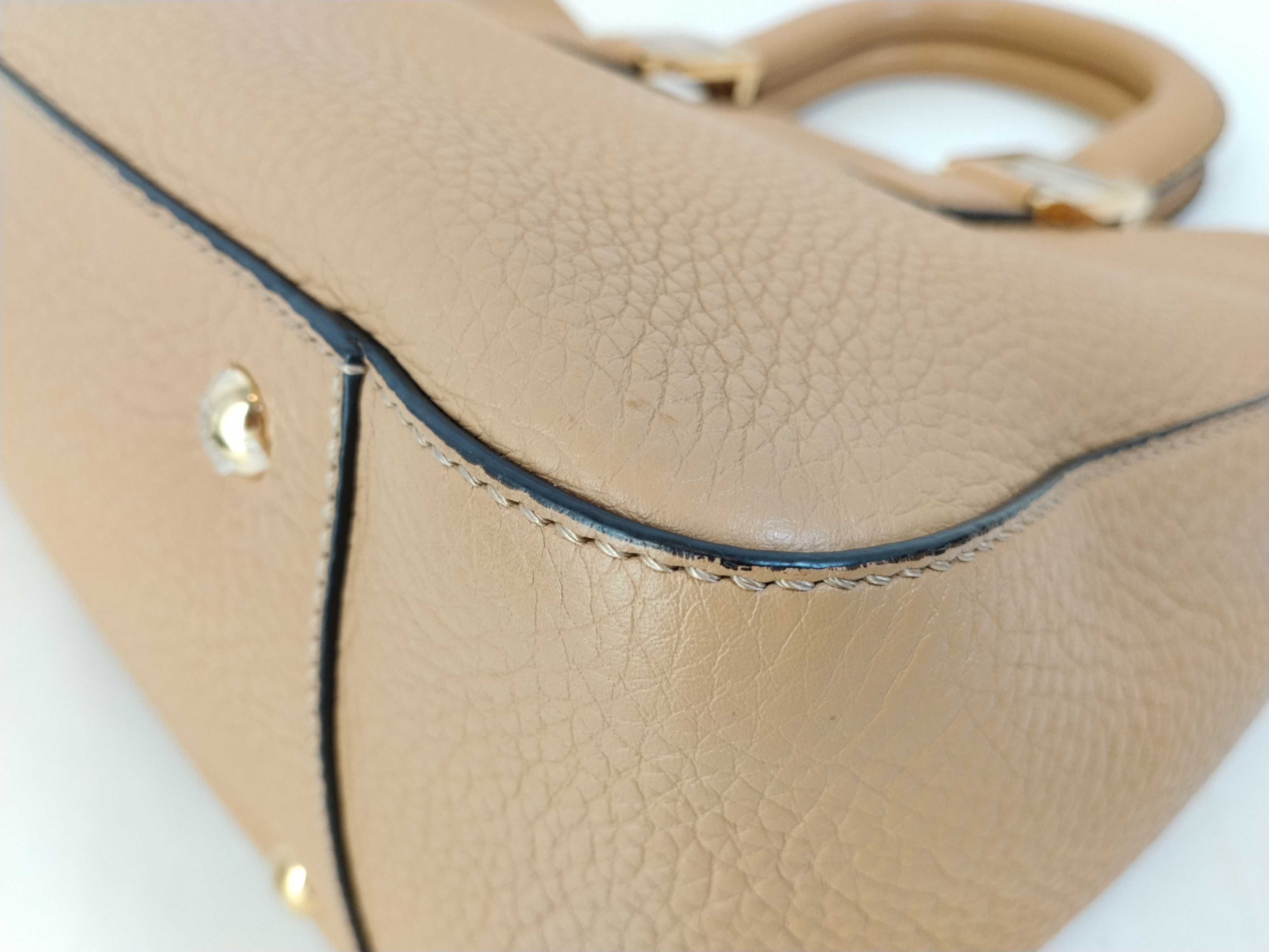 Selleria FF Tote Small Leather 2-Way Handbag Beige 8BH367 Handbag — view 7