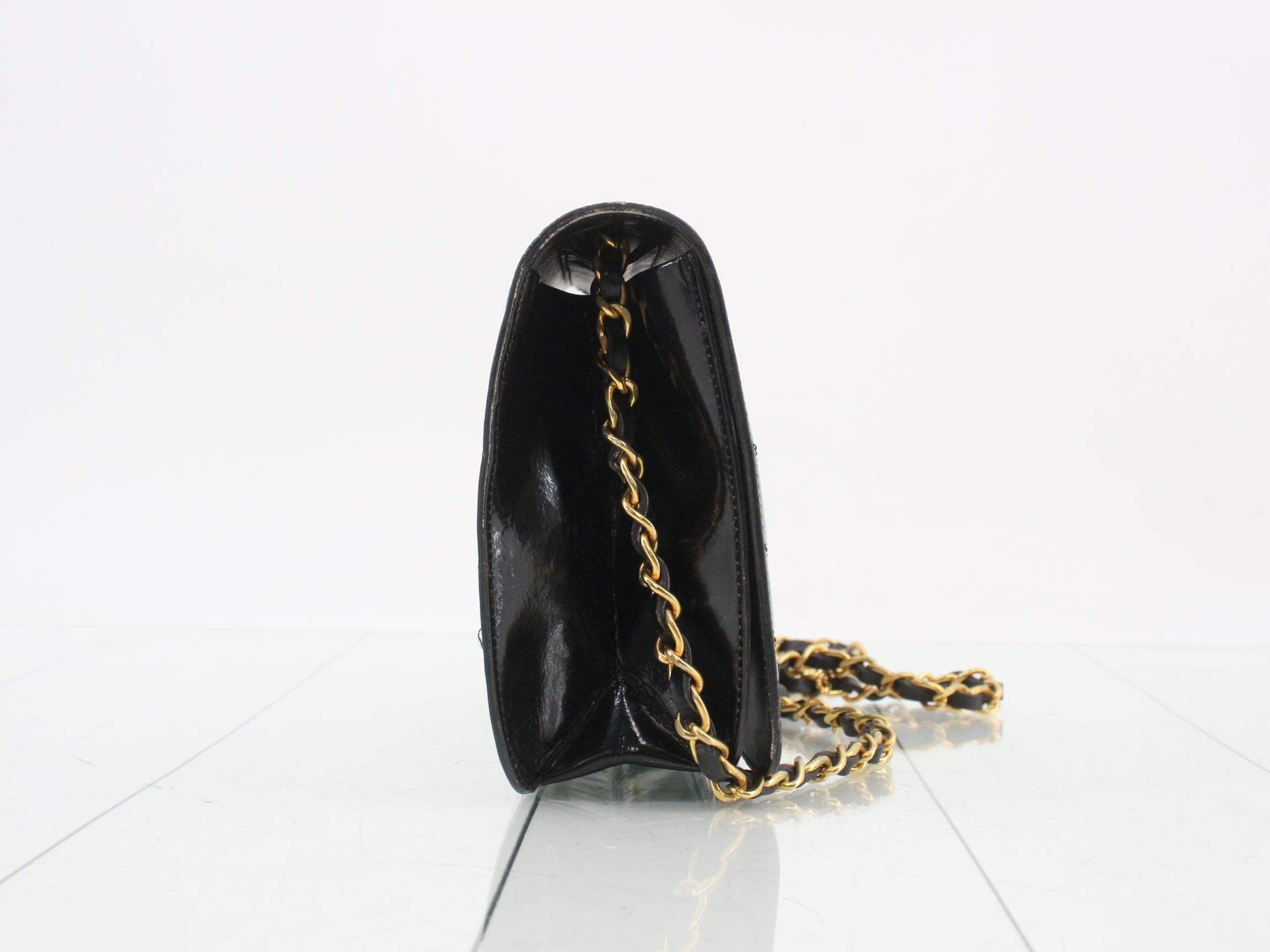 patent leather shoulder bag — view 4