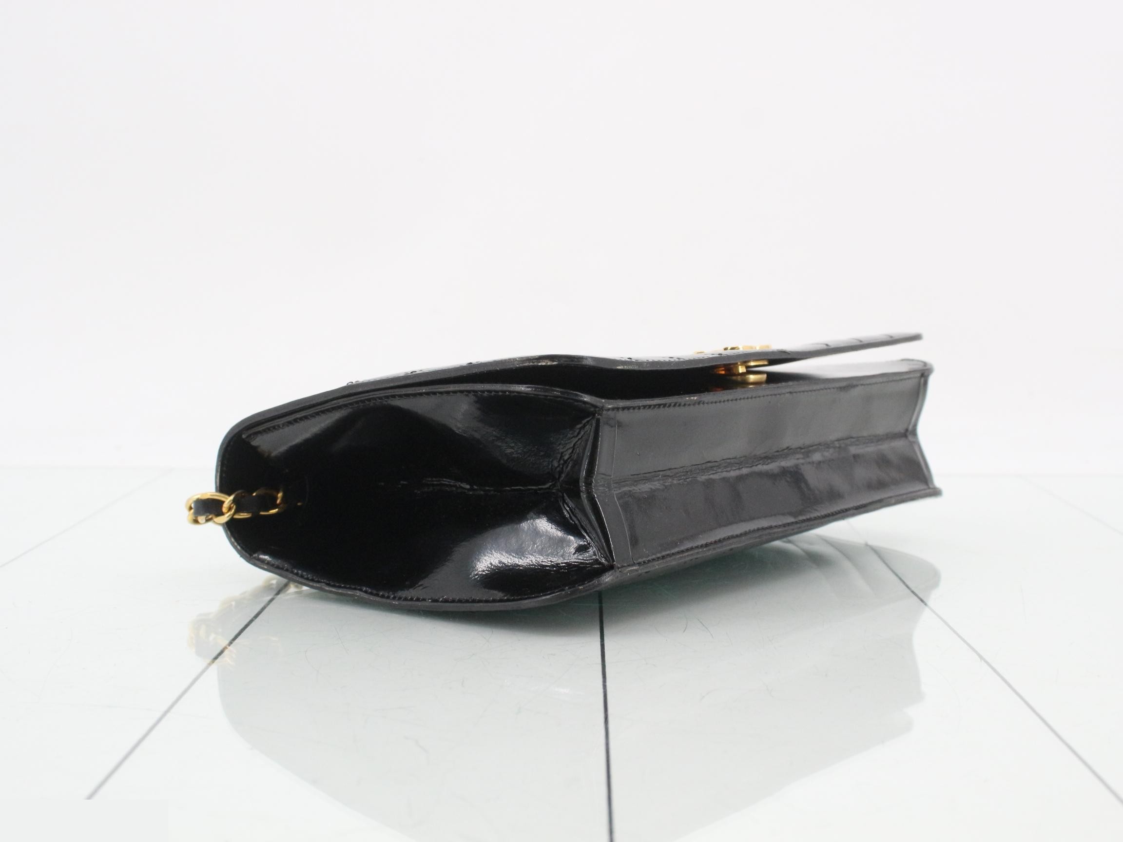 patent leather shoulder bag — view 5