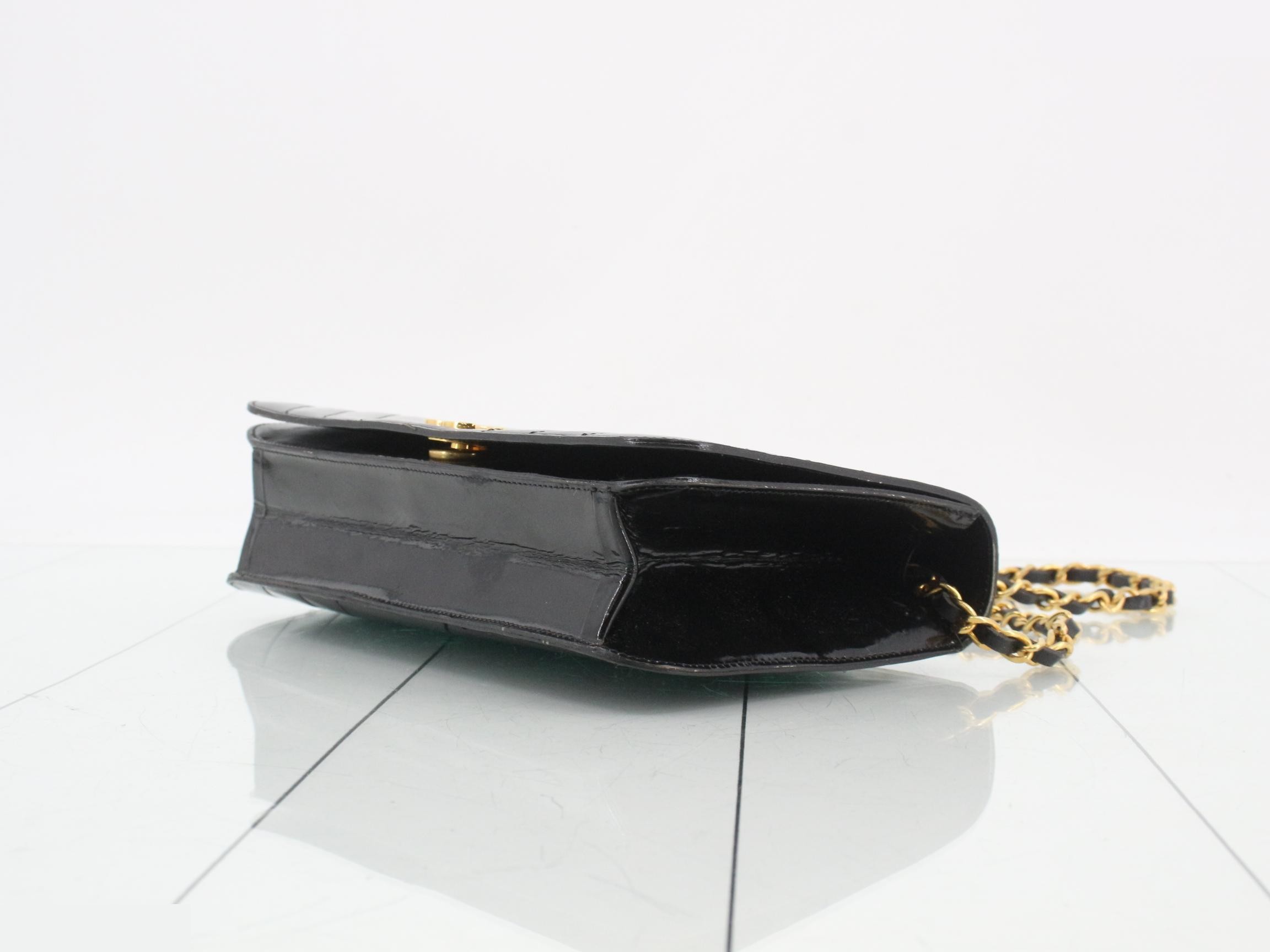 patent leather shoulder bag — view 6