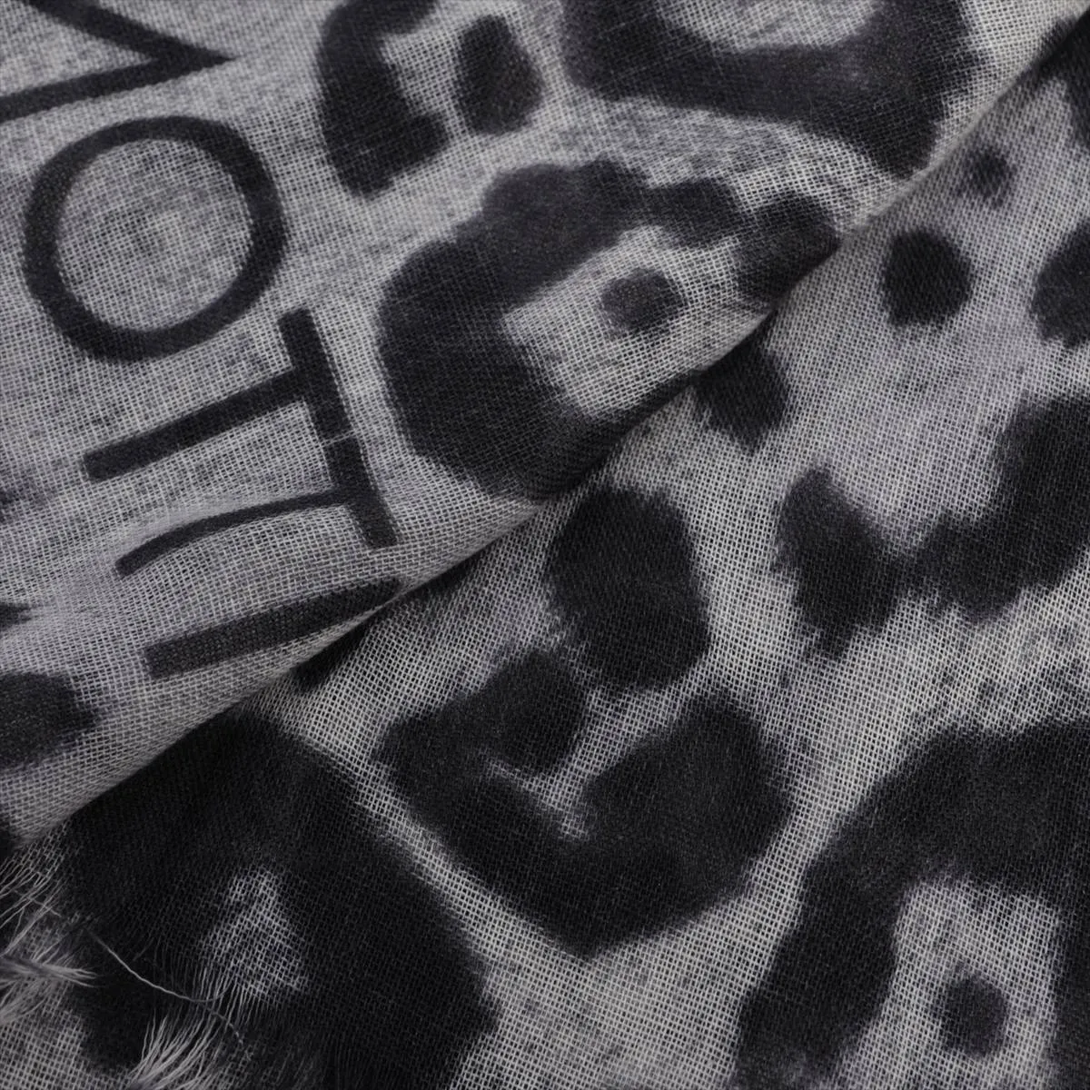 MP1829 IS0136 Stole Cashmere x Silk Black Thread — view 2