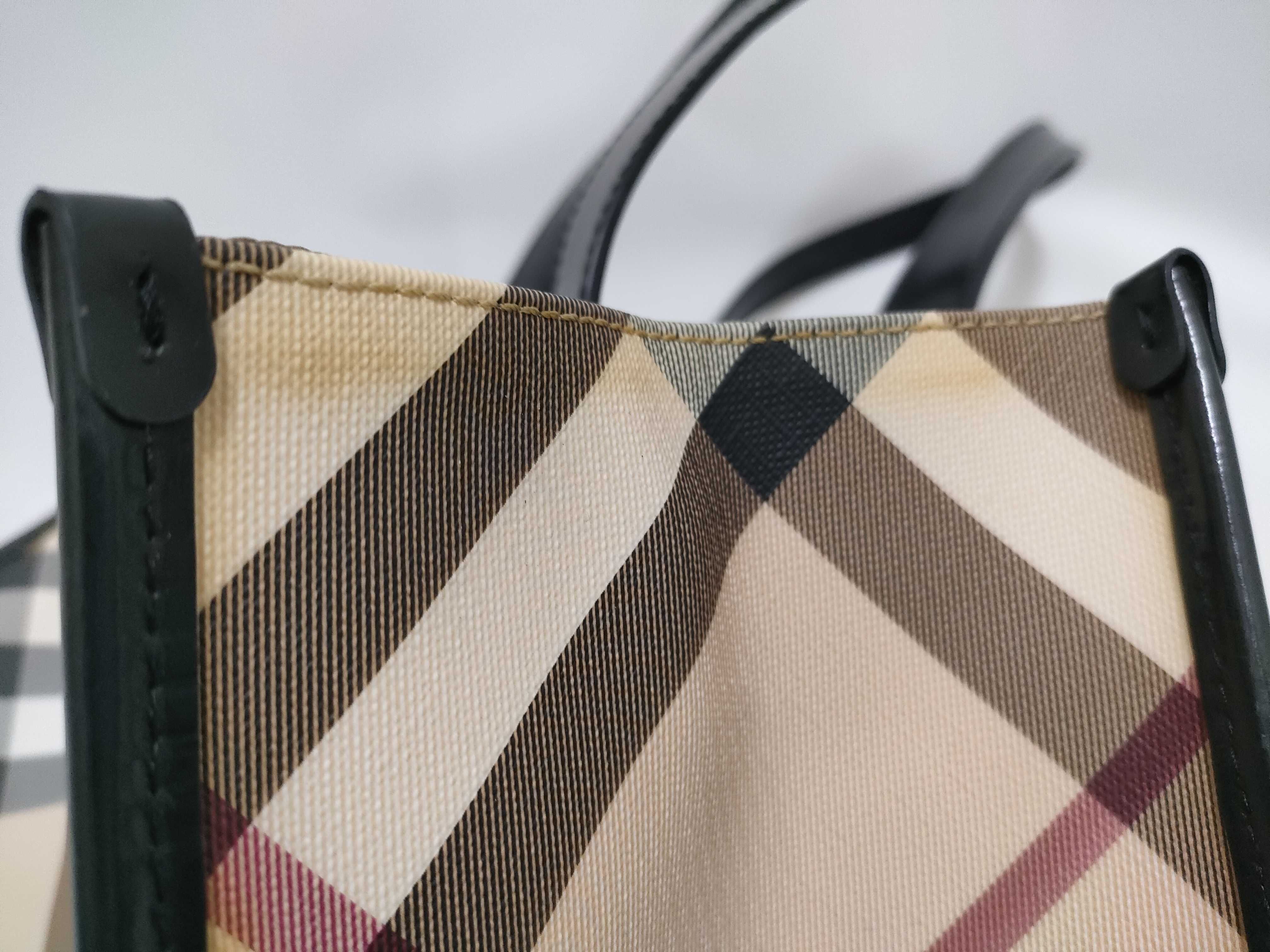 tote bag, Nova check pattern, PVC leather, beige. — view 14