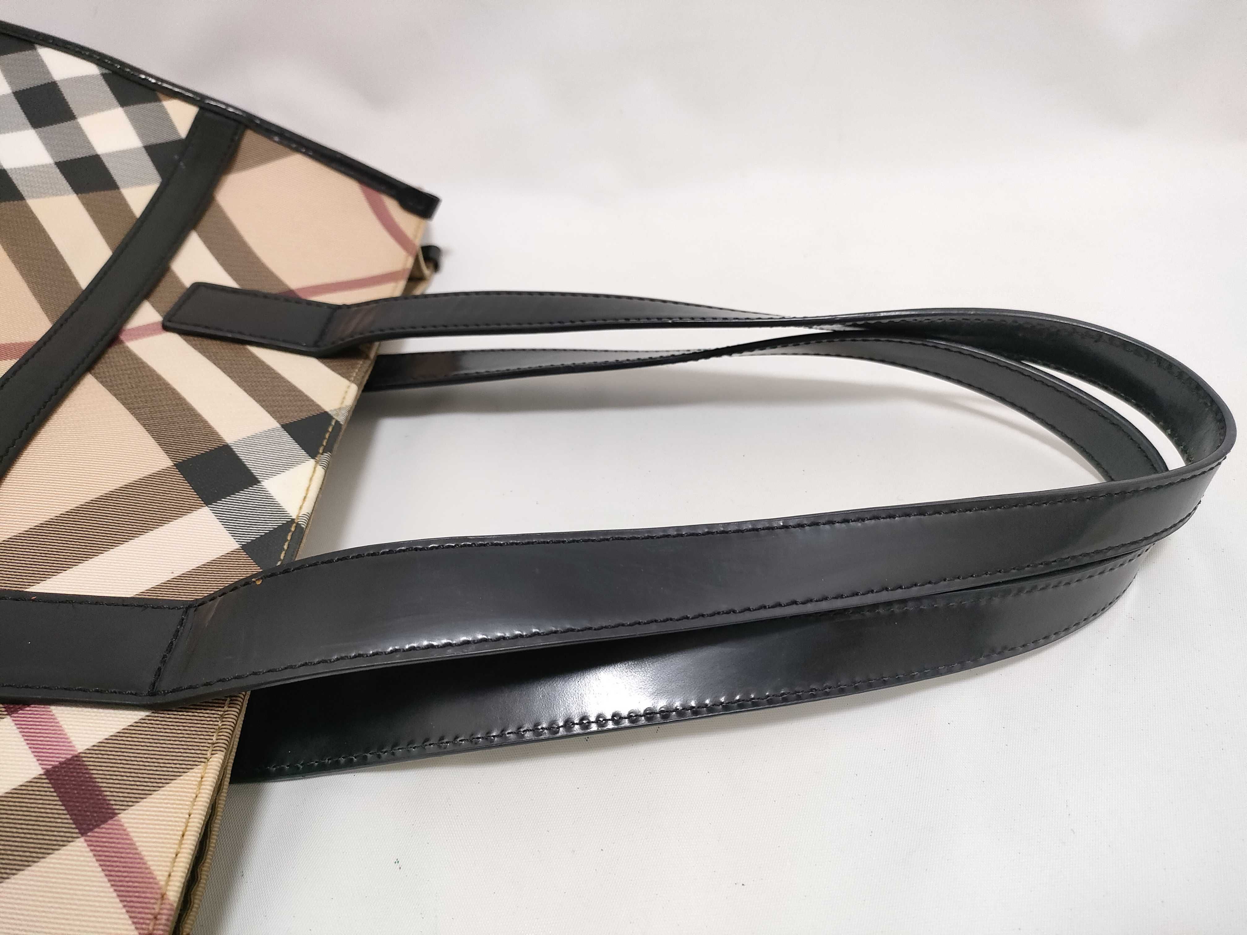 tote bag, Nova check pattern, PVC leather, beige. — view 3