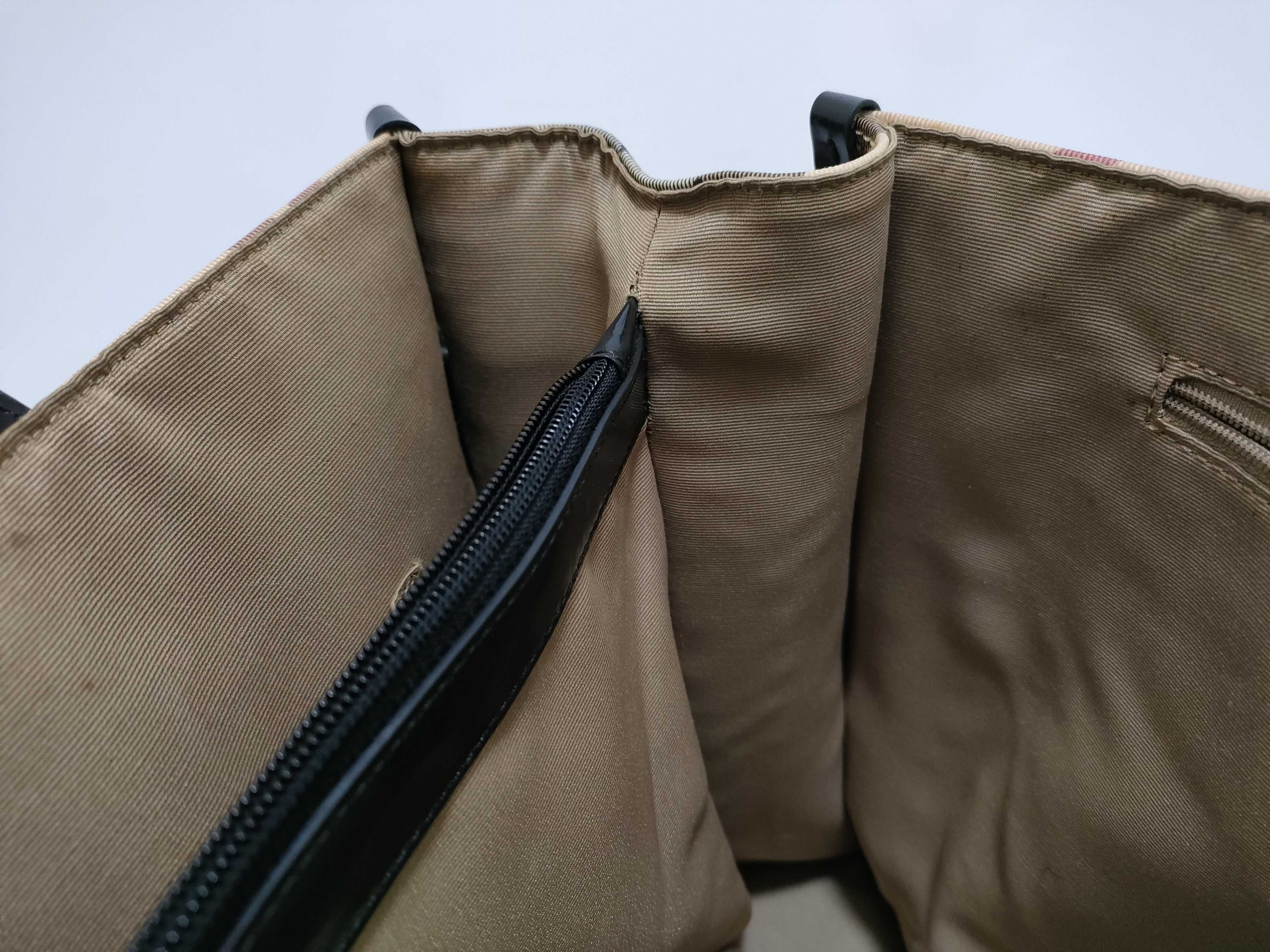 tote bag, Nova check pattern, PVC leather, beige. — view 8