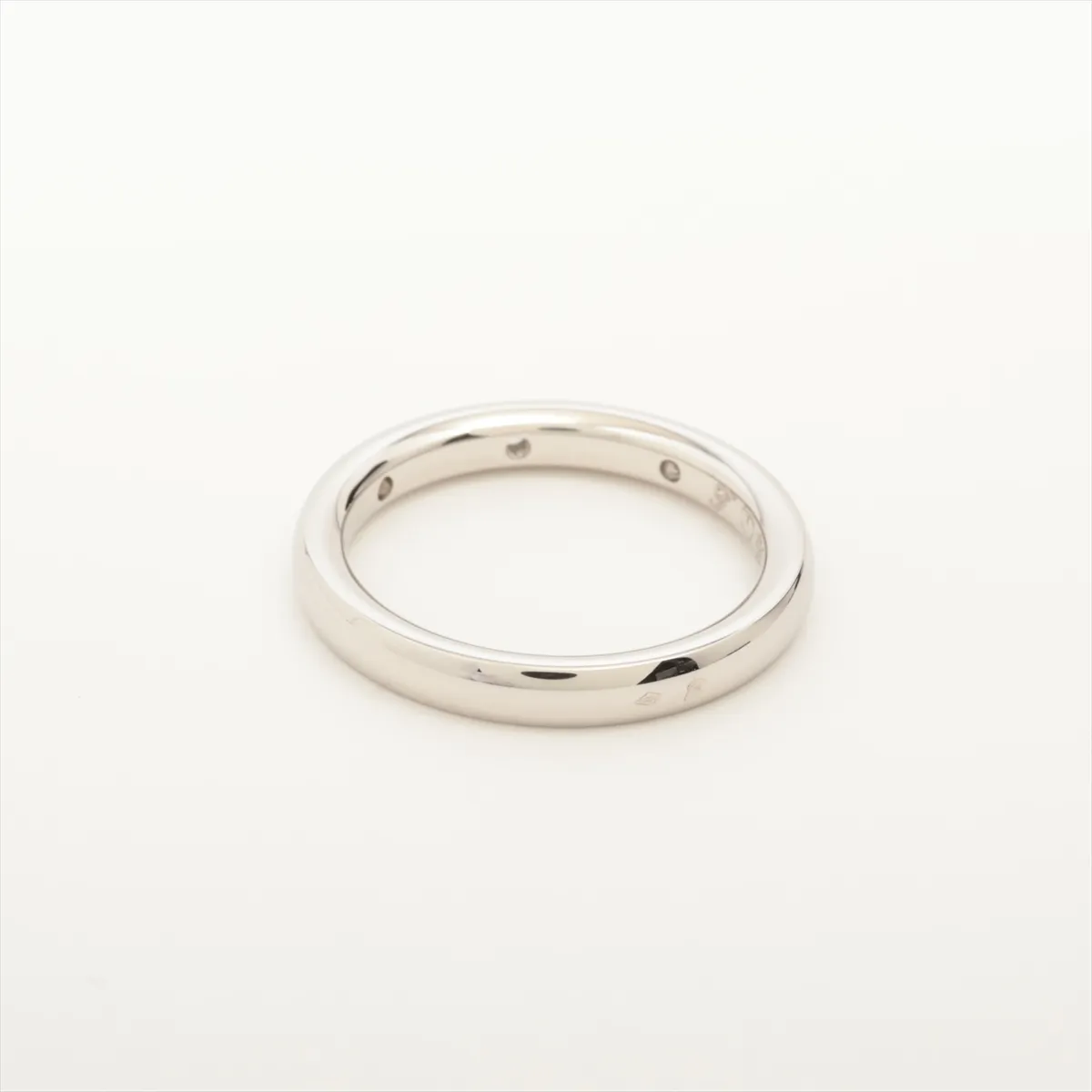 Infinietoire 3P Diamond Ring Pt950 4.6g 48 Initial JE075086 Bare Scratch — view 2