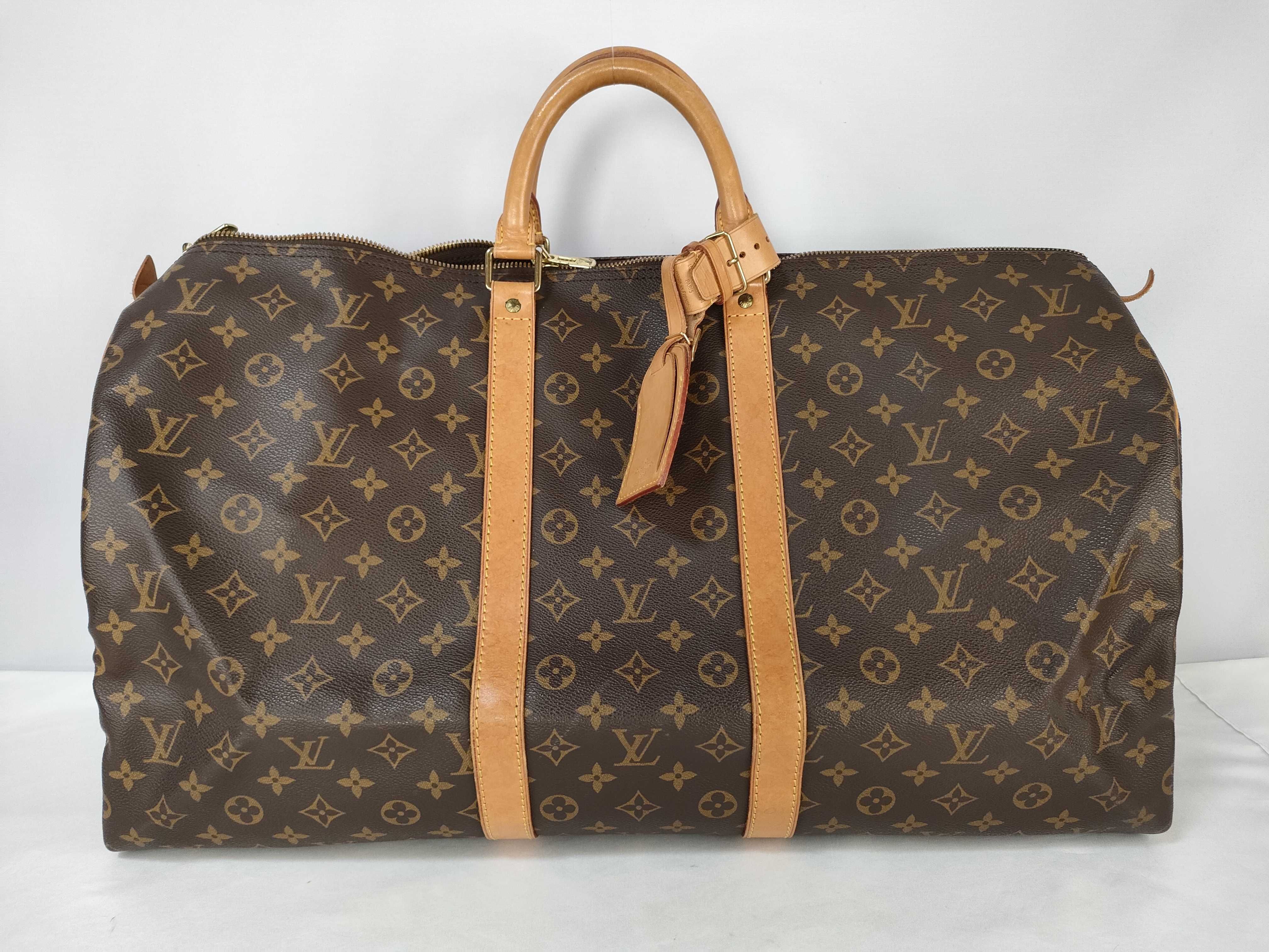 Monogram M41424 Keepall 55 Boston Bag