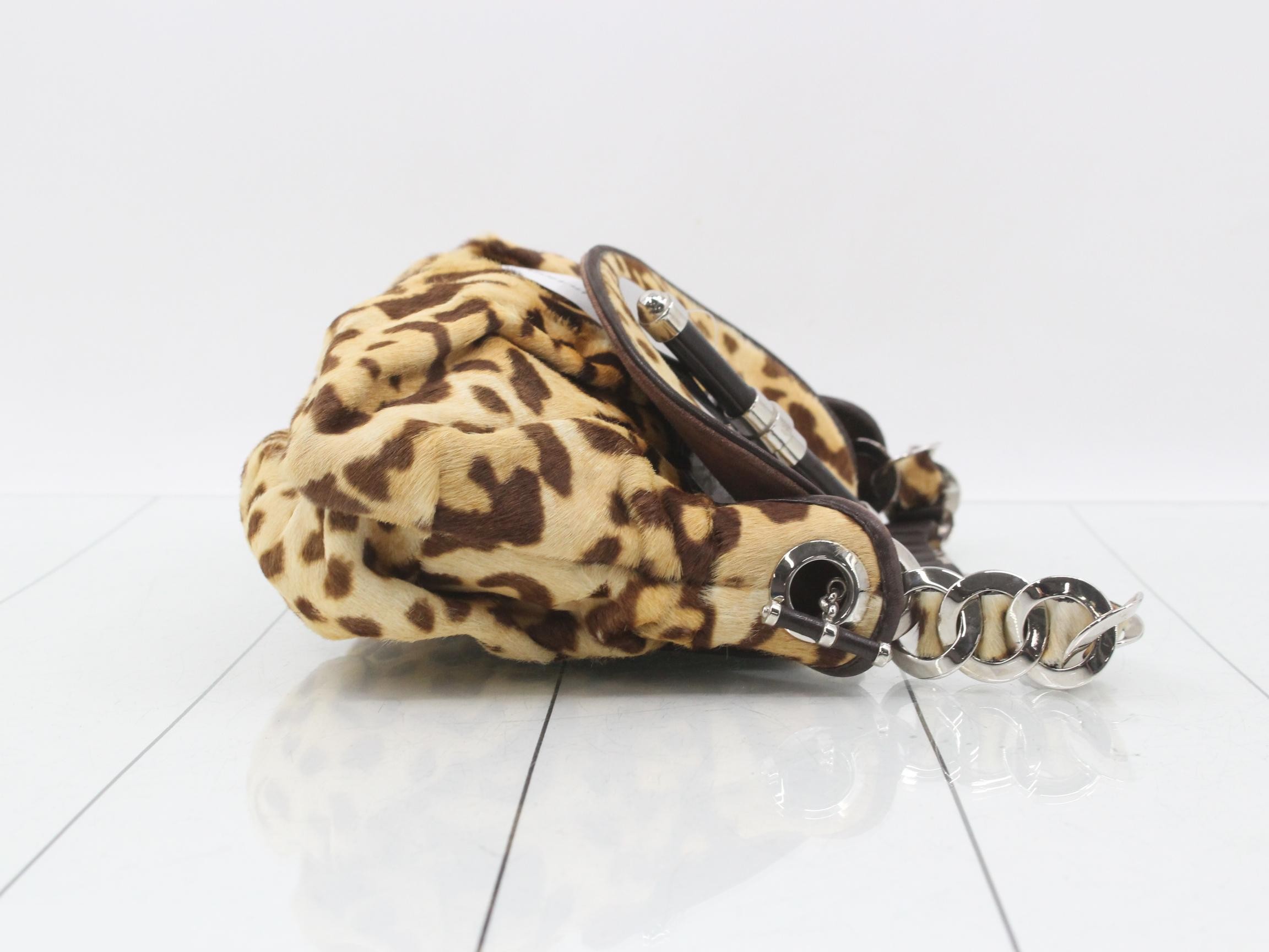 Leopard print calfskin bag — view 3
