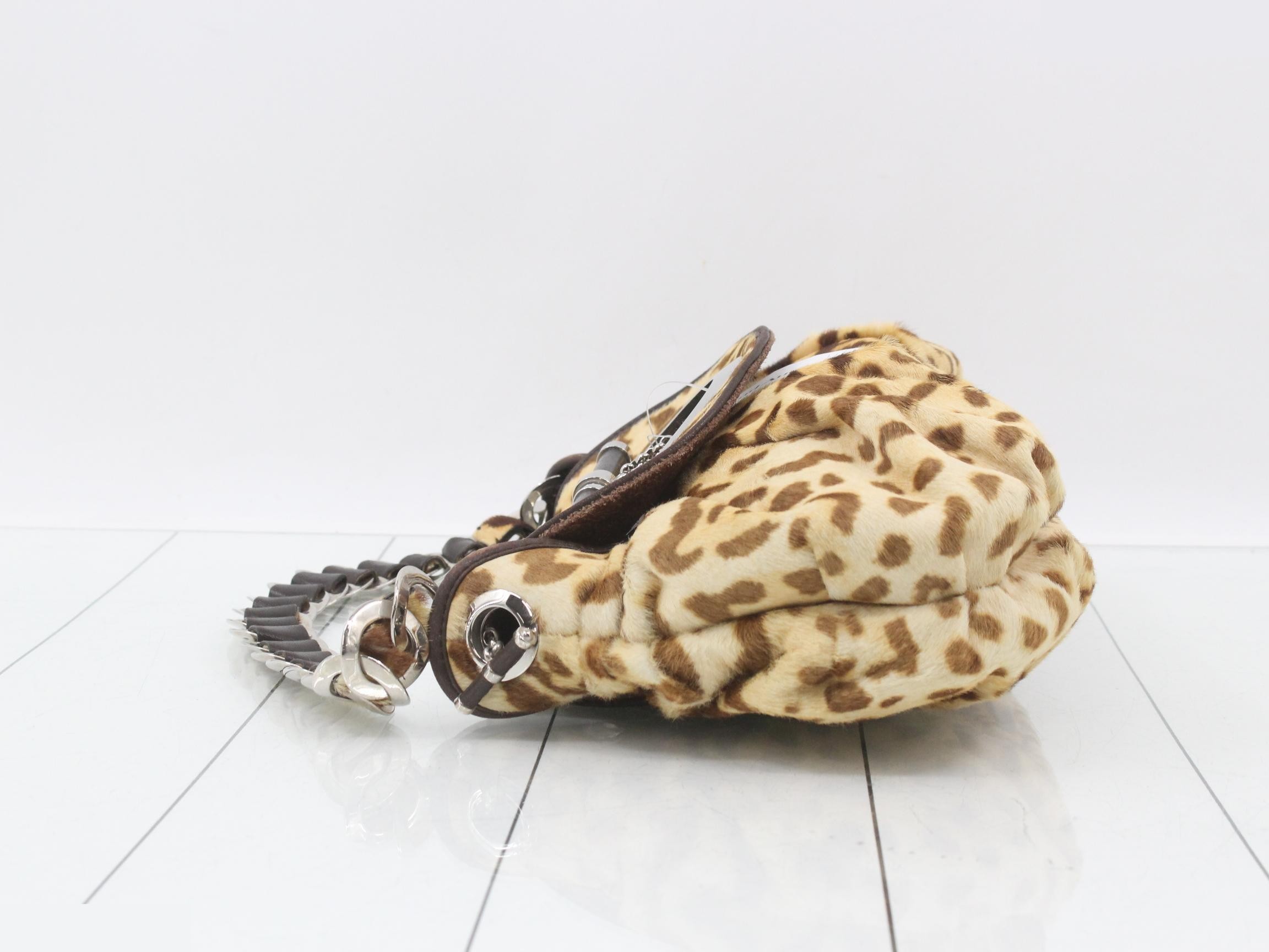 Leopard print calfskin bag — view 4