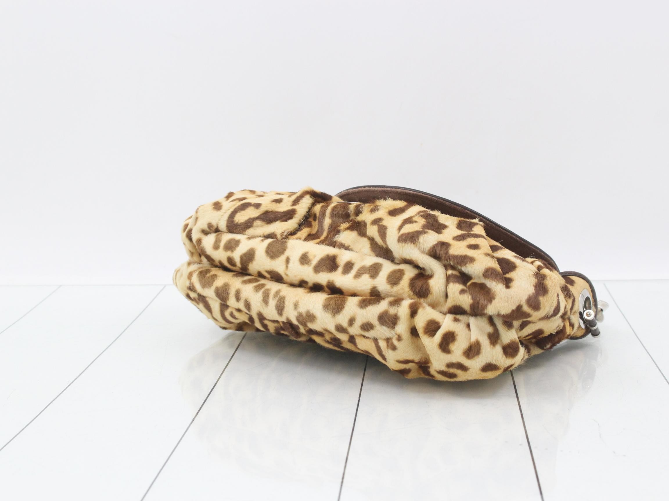 Leopard print calfskin bag — view 6