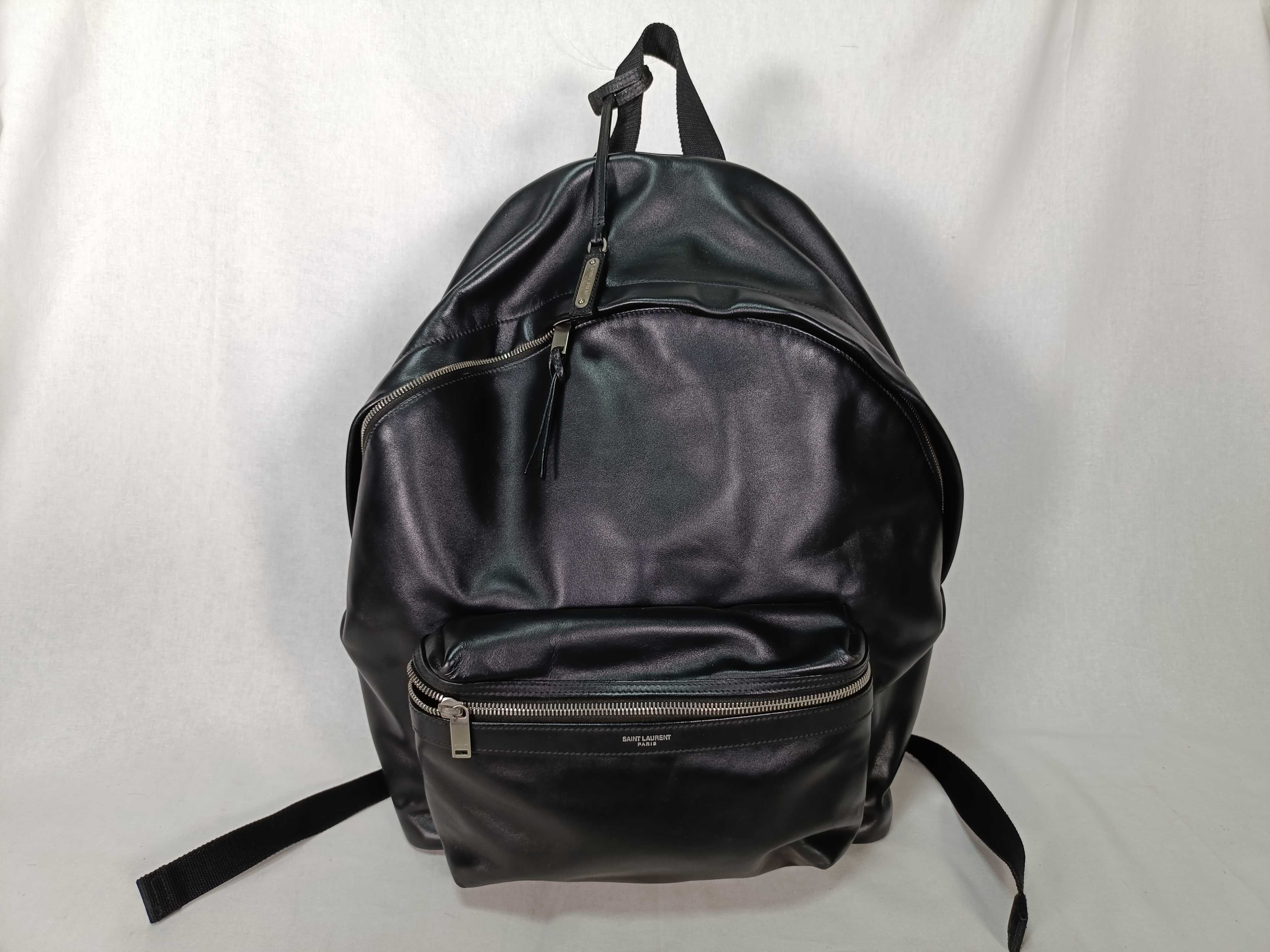 City Leather Backpack, Black, 534967 (Backpack)