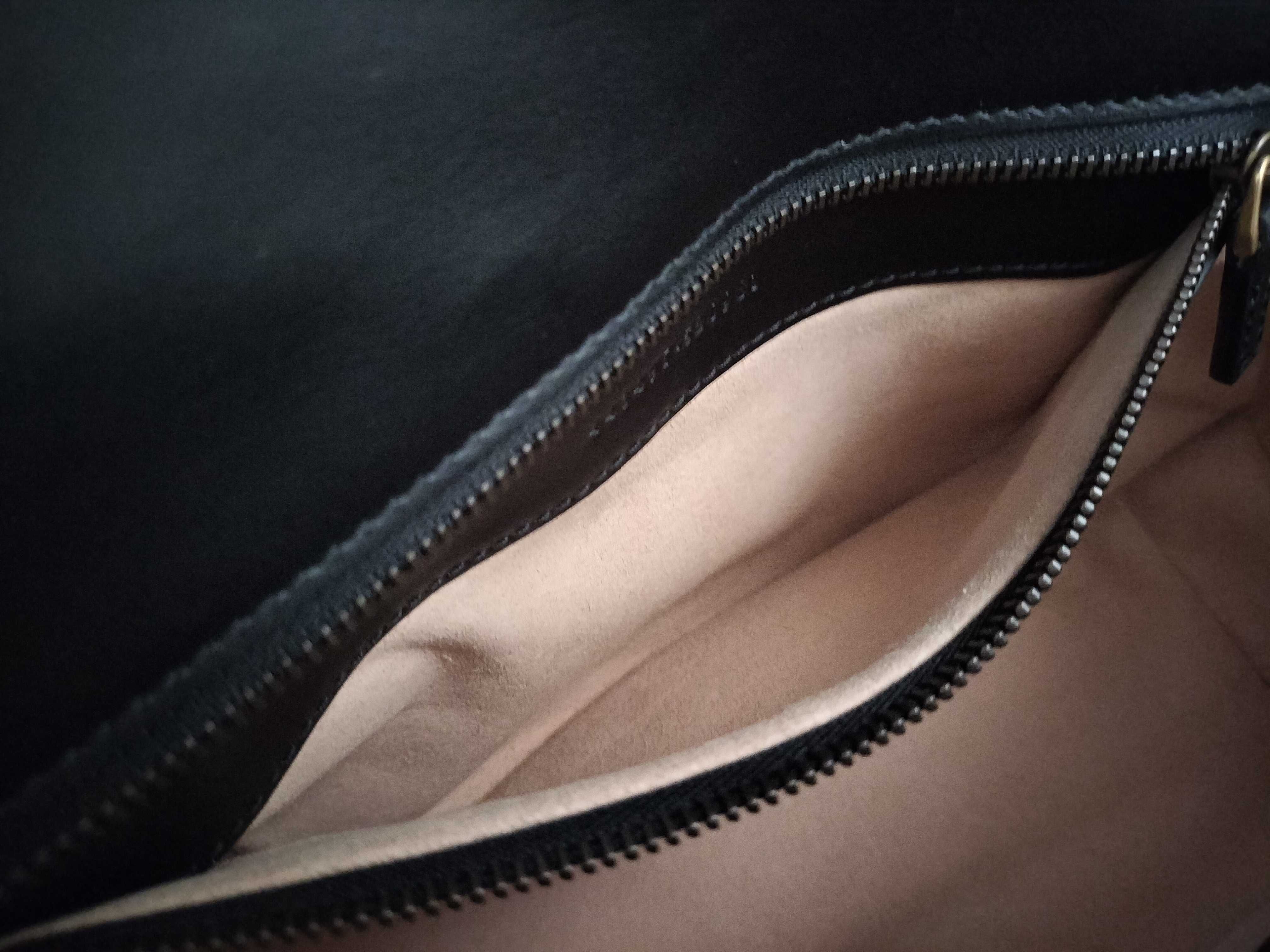 GG Marmont Shoulder Bag, Black with Gold Hardware, 446744, with Dust Bag. — view 11