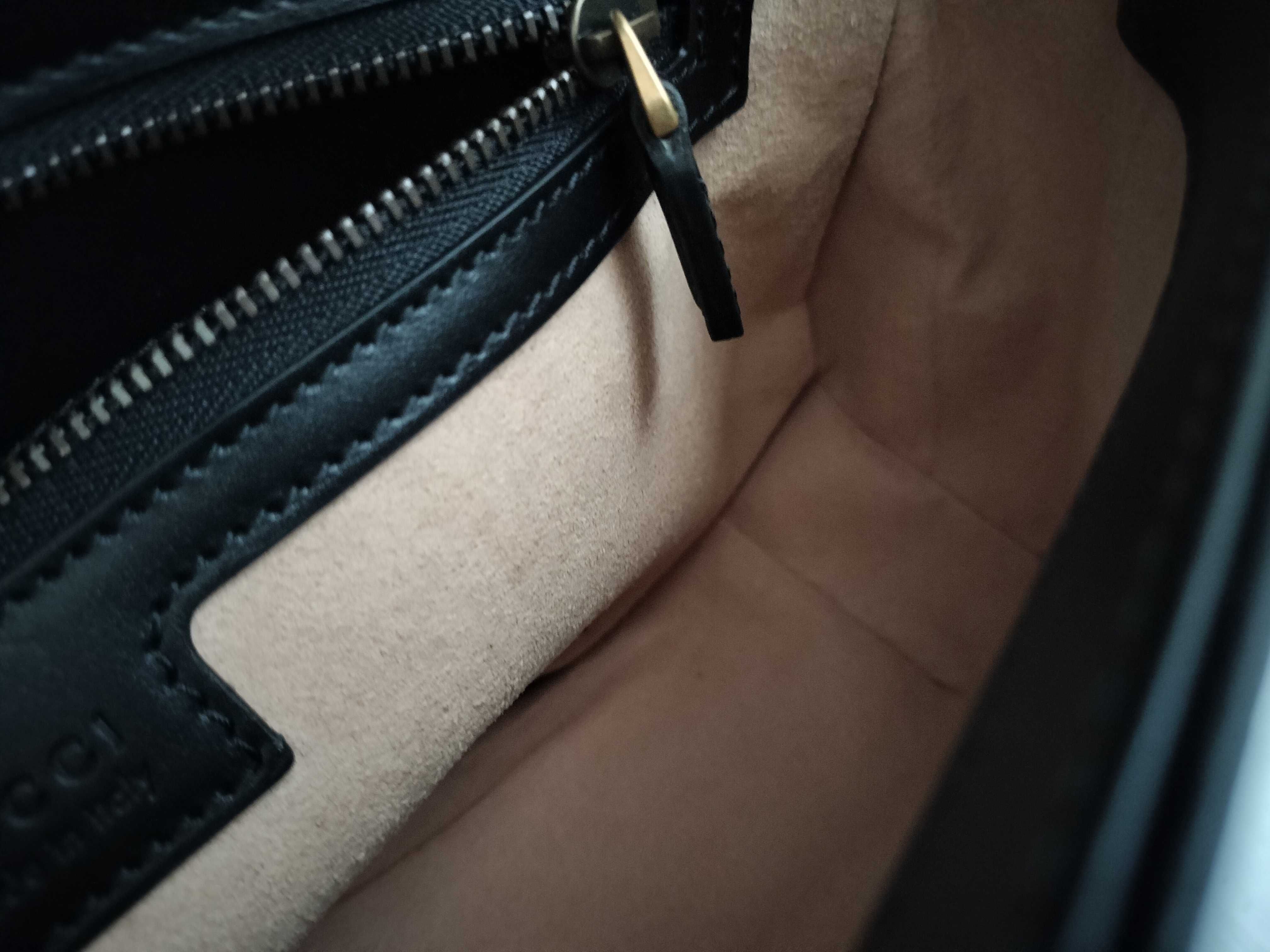 GG Marmont Shoulder Bag, Black with Gold Hardware, 446744, with Dust Bag. — view 13