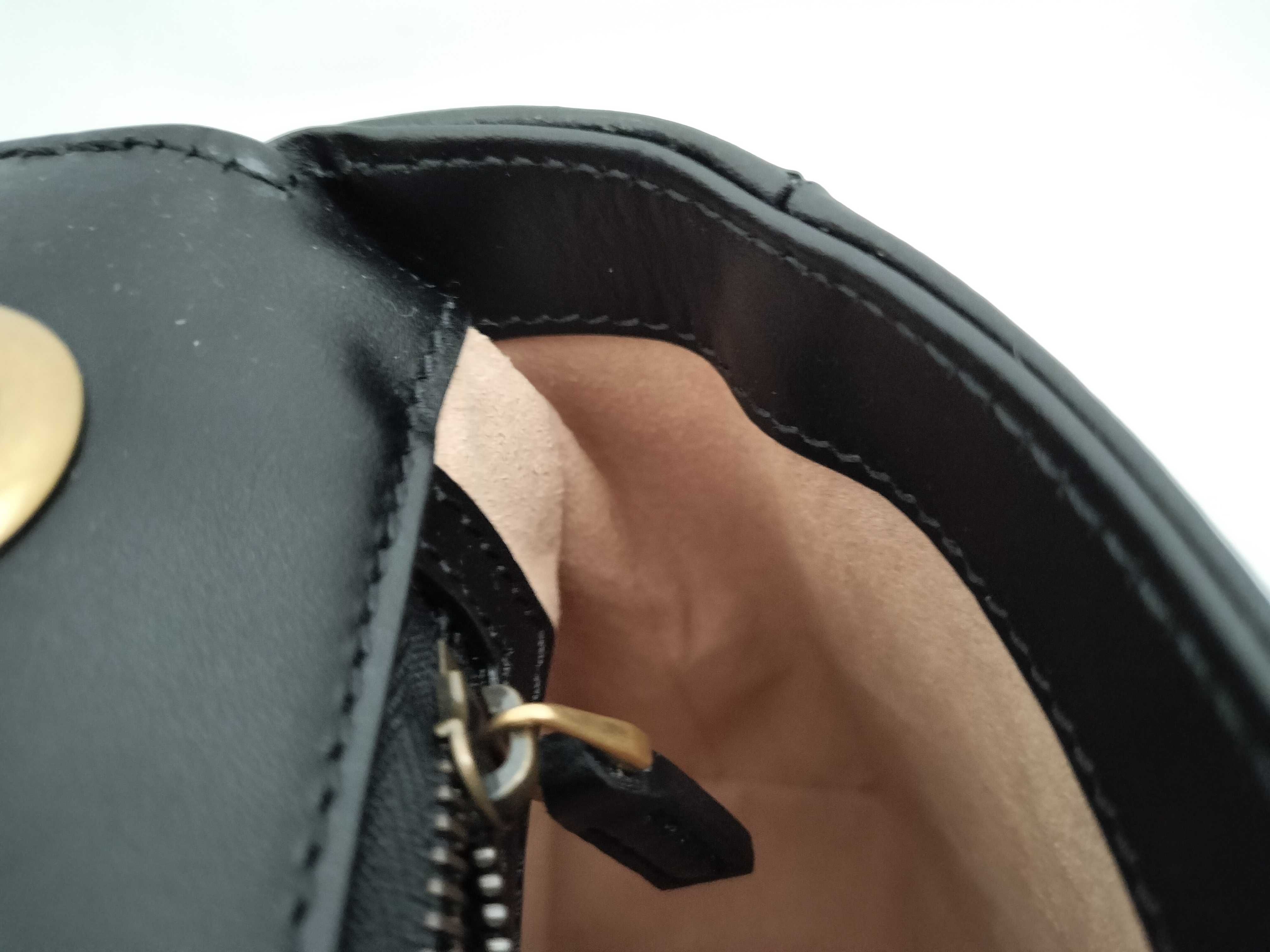GG Marmont Shoulder Bag, Black with Gold Hardware, 446744, with Dust Bag. — view 9