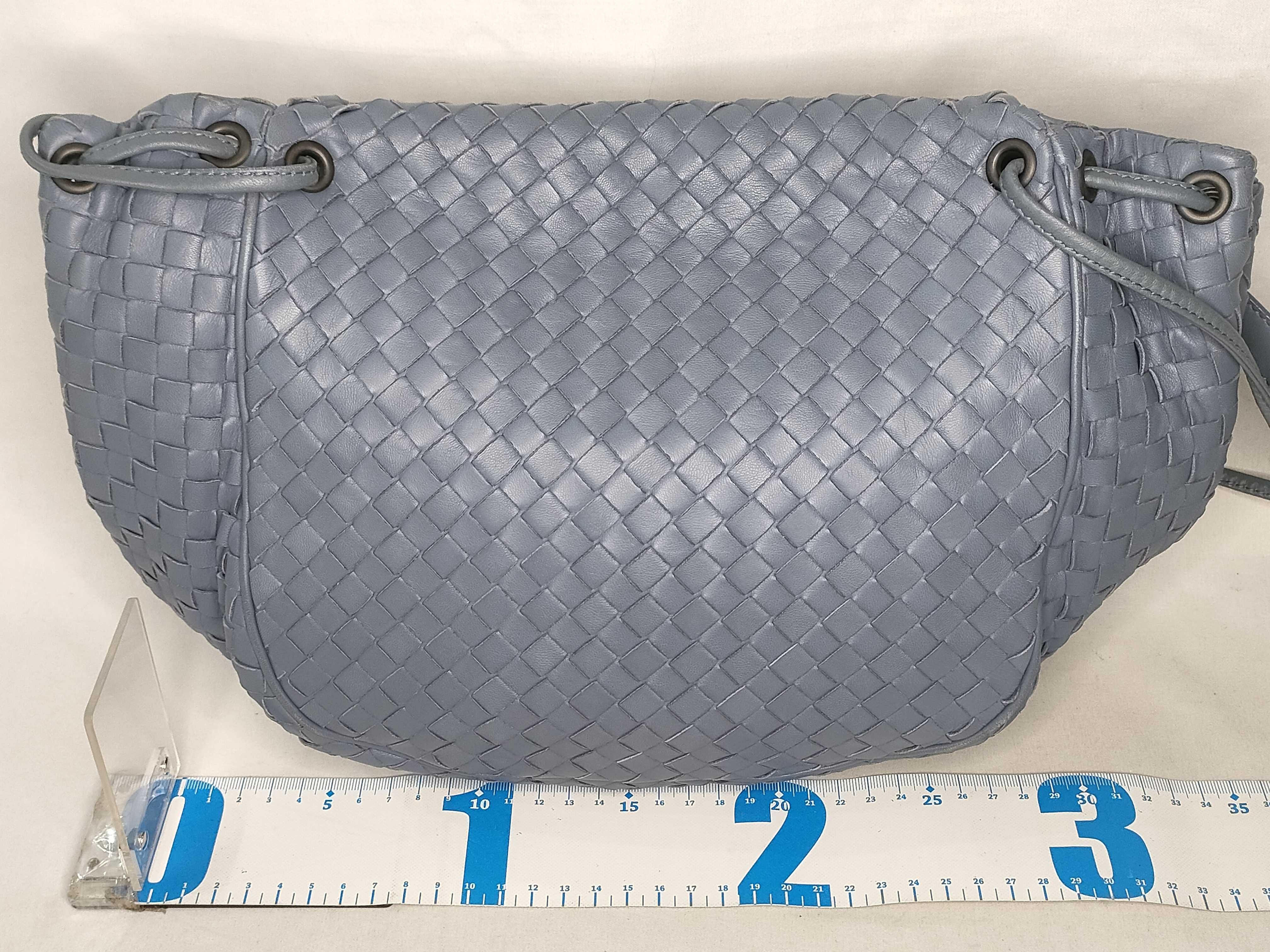 Intrecciato SG - Intrecciato Leather Shoulder bag blue — view 2
