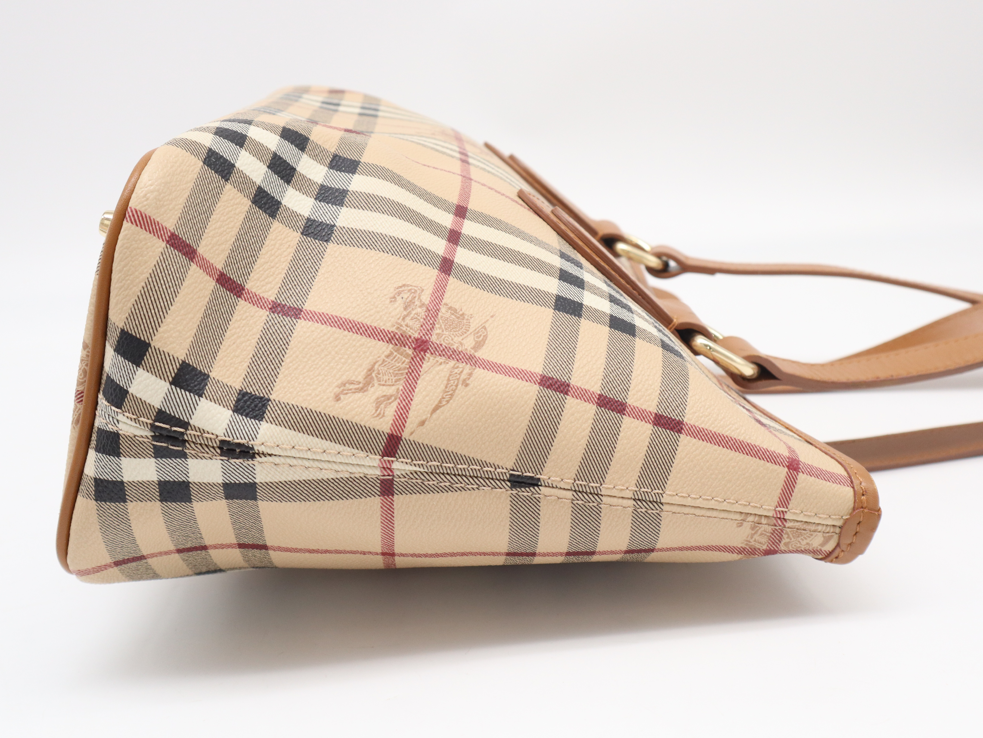 62C Nova Check Shadow Horse Tote Bag — view 4