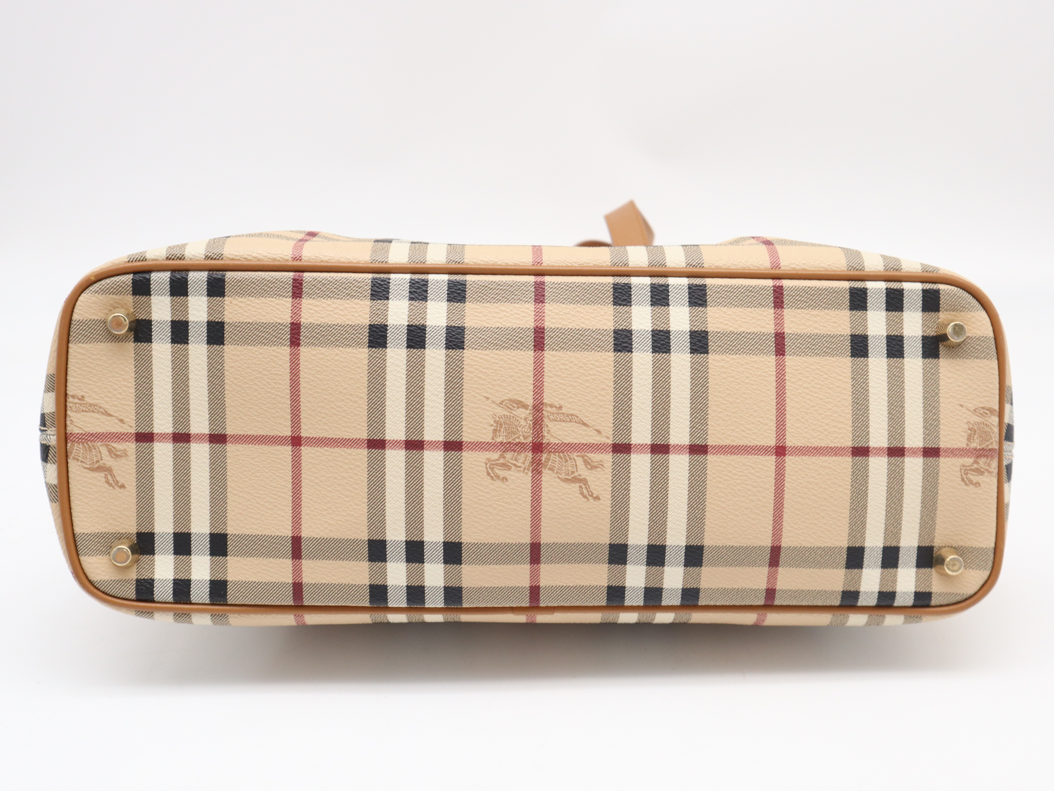62C Nova Check Shadow Horse Tote Bag — view 5