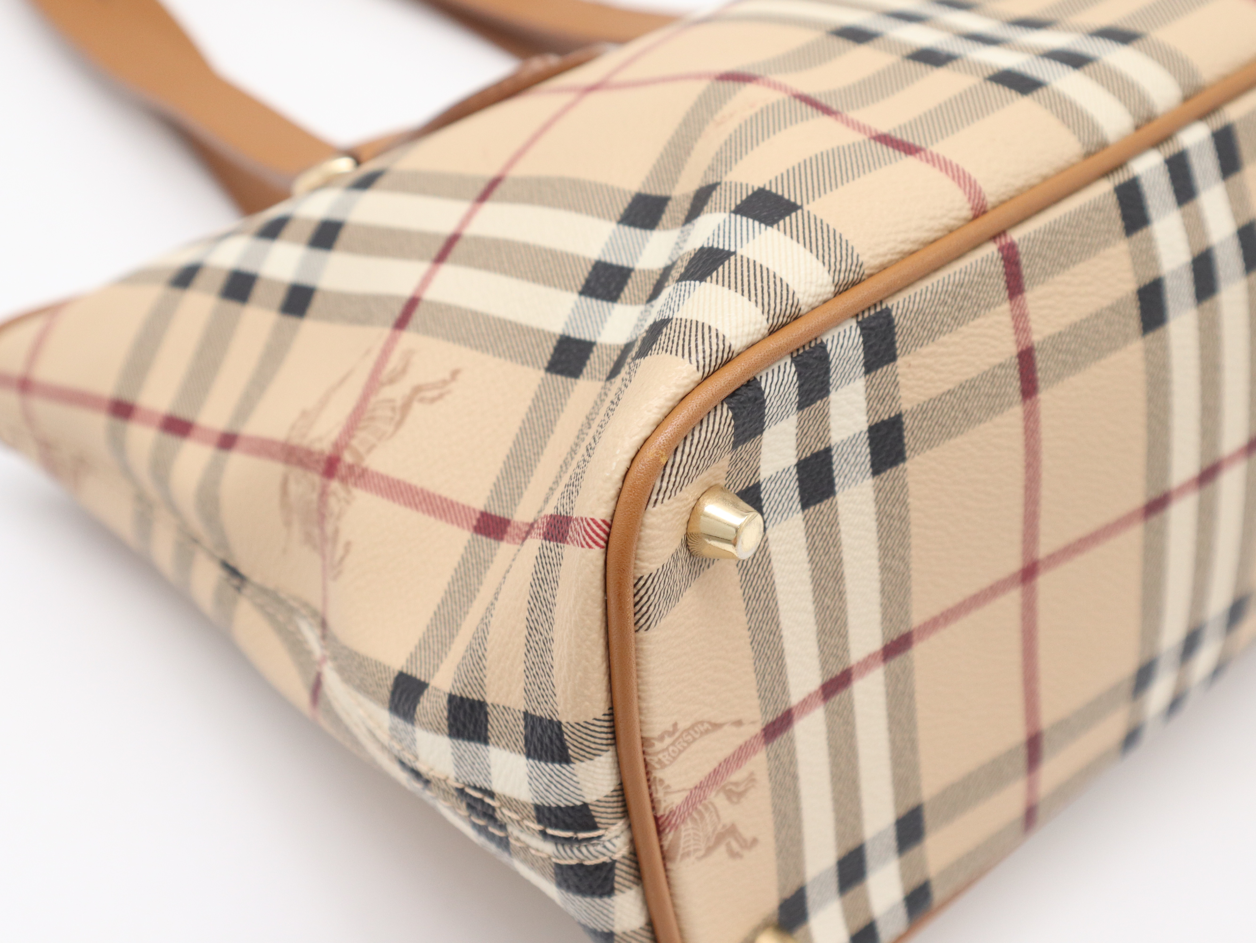 62C Nova Check Shadow Horse Tote Bag — view 9